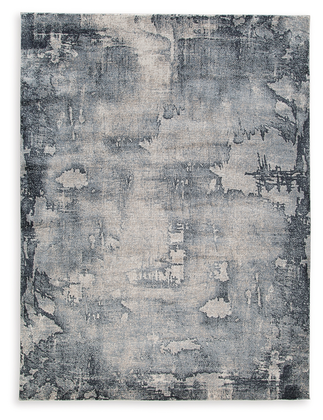 Ashley Furniture Langrich Blue Gray Cream Medium Rug