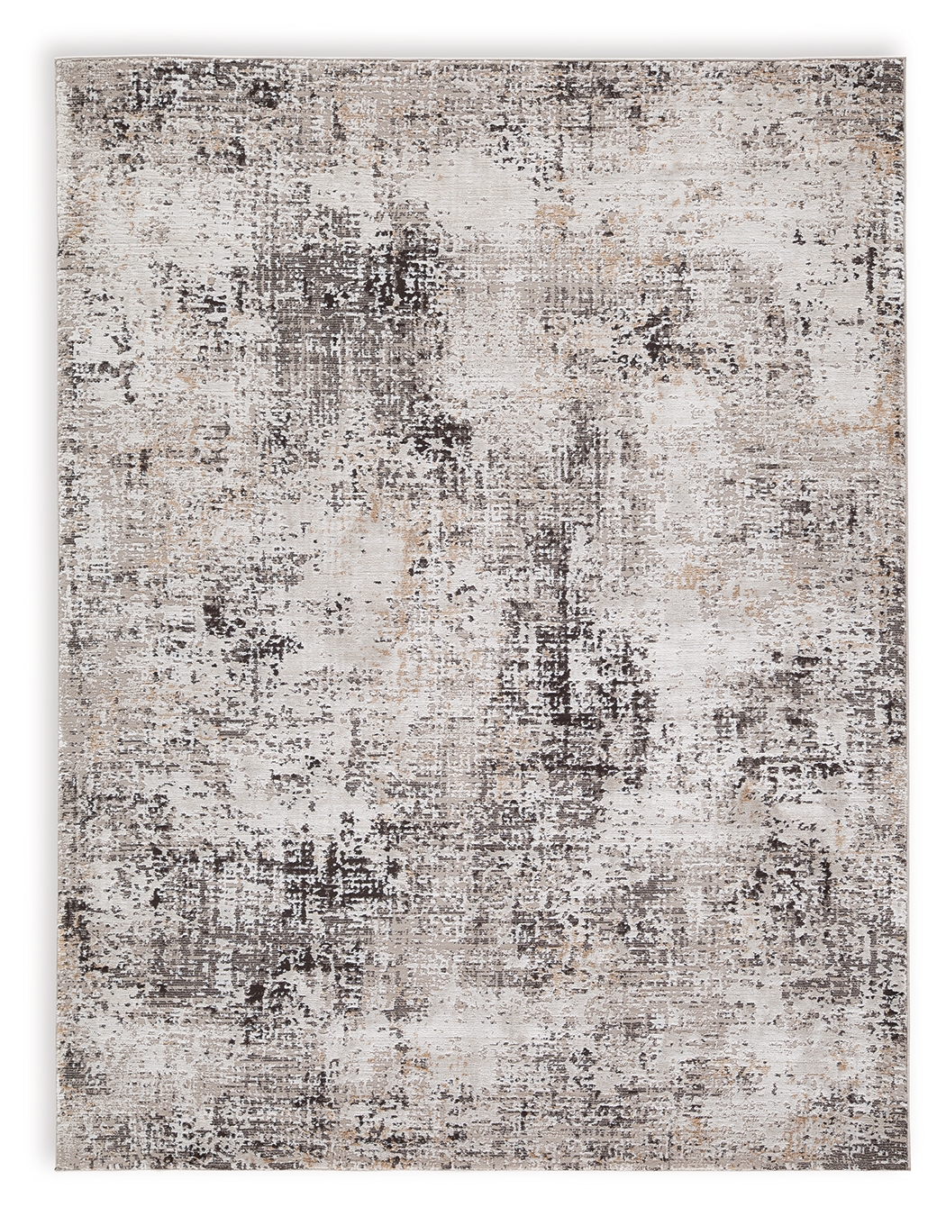 Ashley Furniture Elaning Black Gray Cream Medium Rug