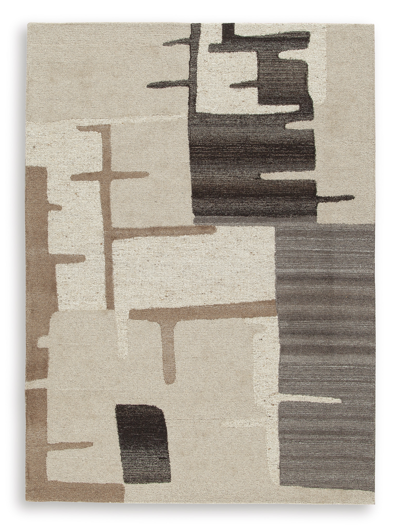 Ashley Furniture Kencher Beige Brown Medium Rug