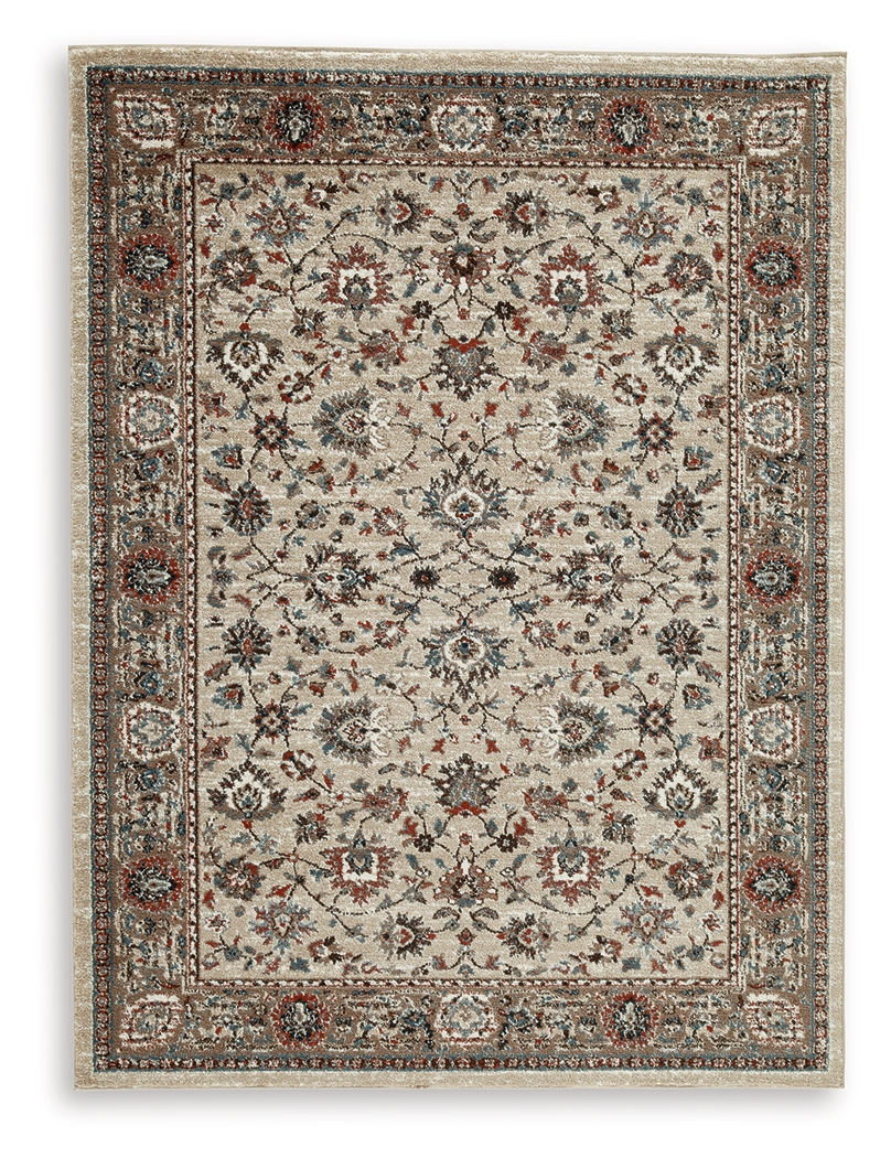 Ashley Furniture Beritham Blue Brown Beige Large Rug