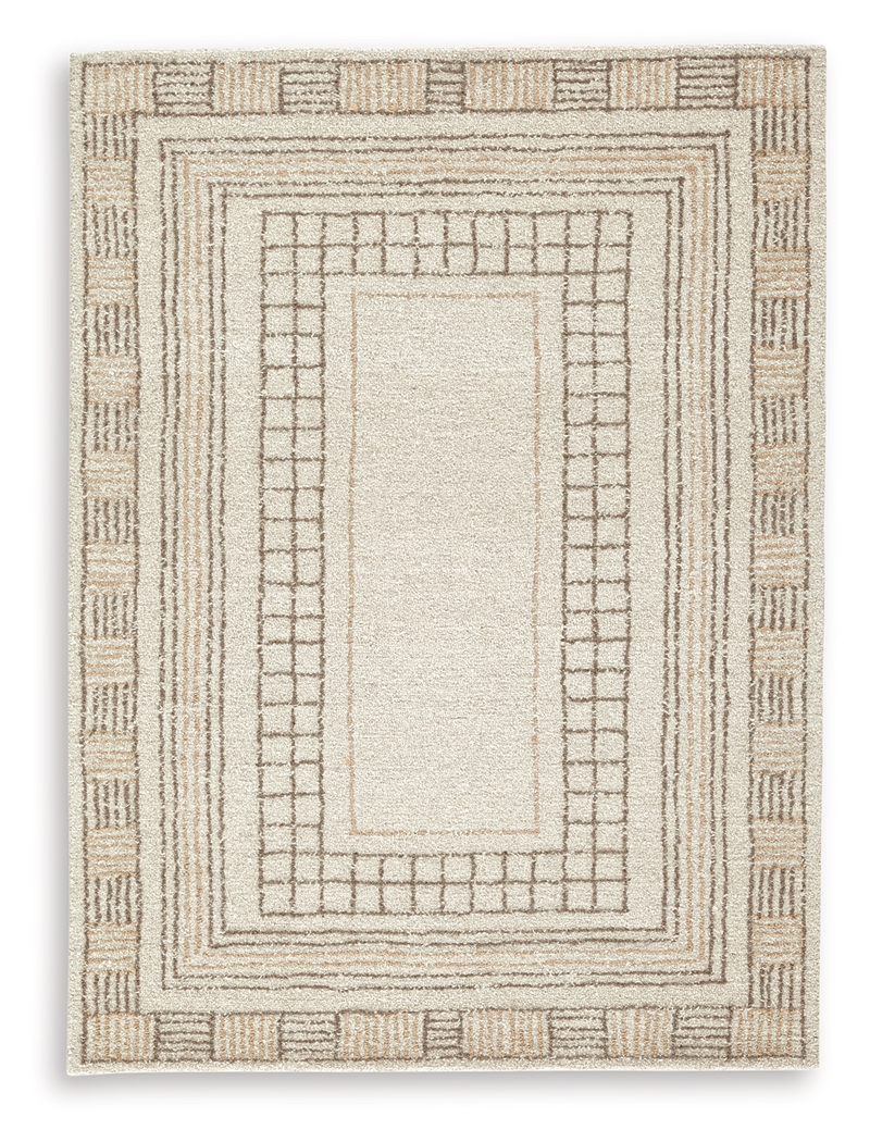 Ashley Furniture Idaman Taupe Brown Medium Rug