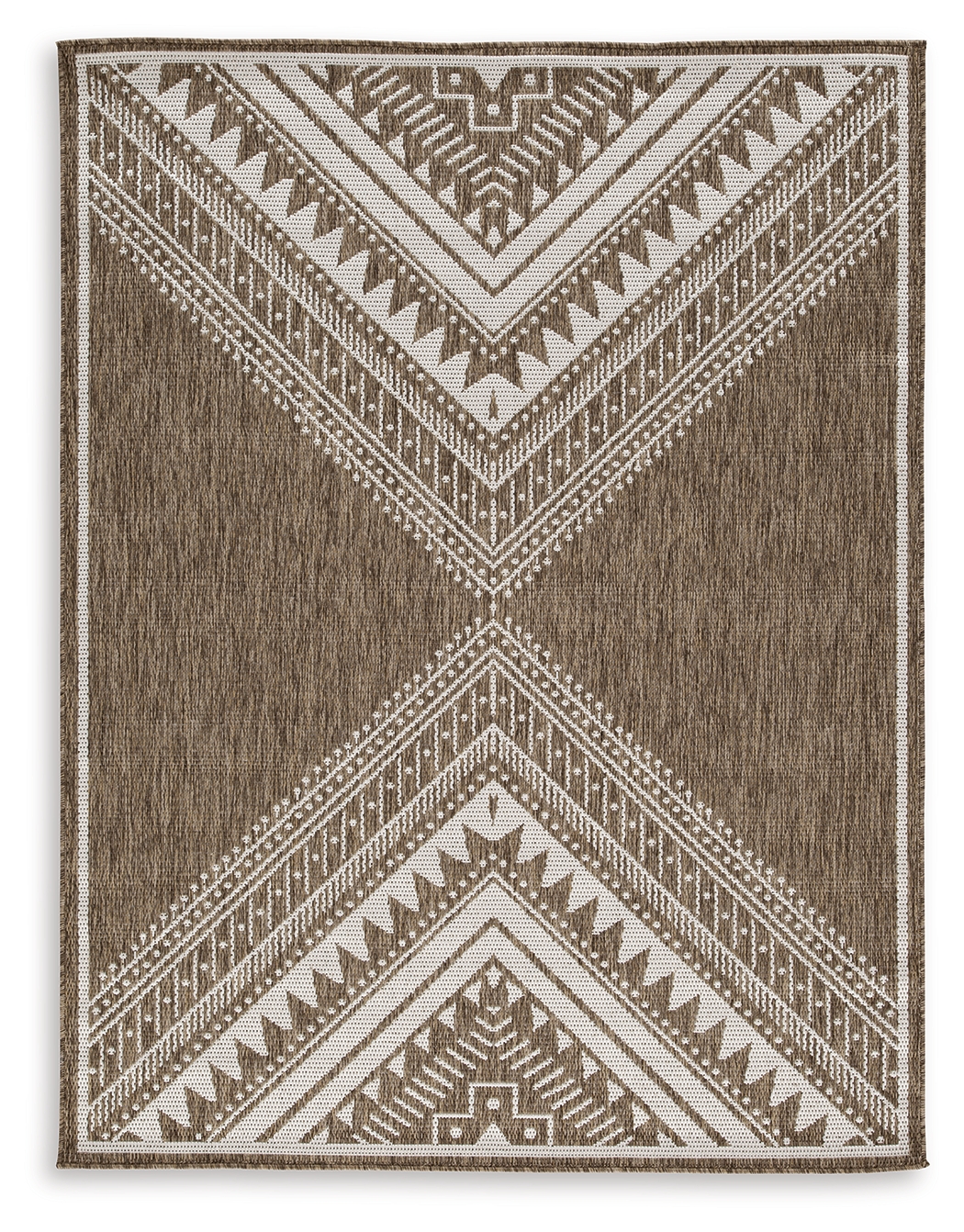 Ashley Furniture Dunsler Brown Cream Large Rug