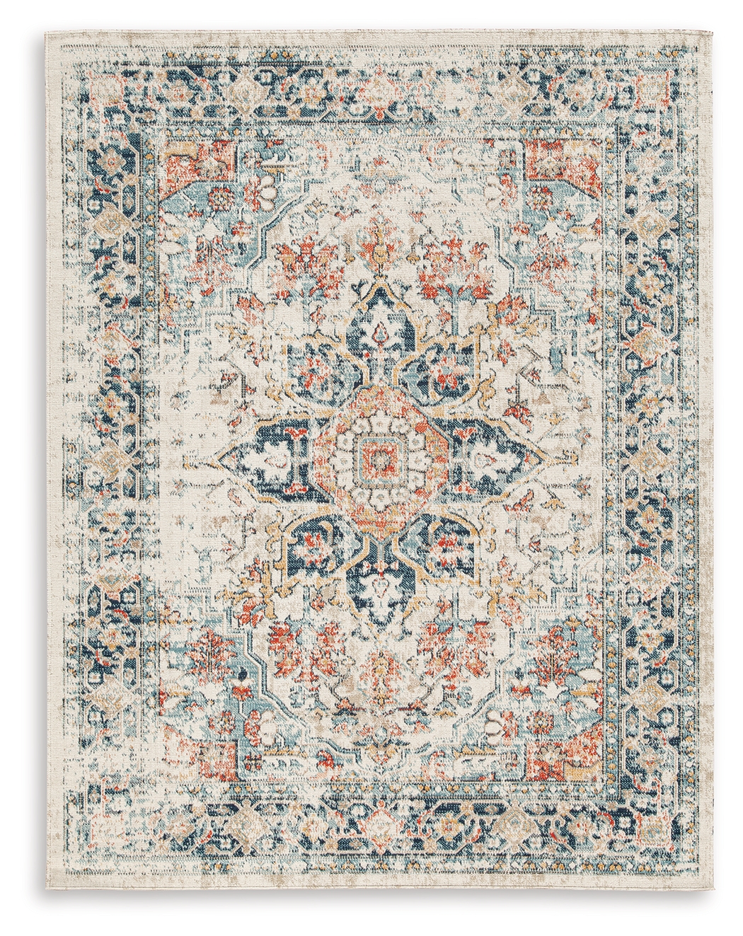 Ashley Furniture Jarrpage Traditional Multi Fabric Large Rug