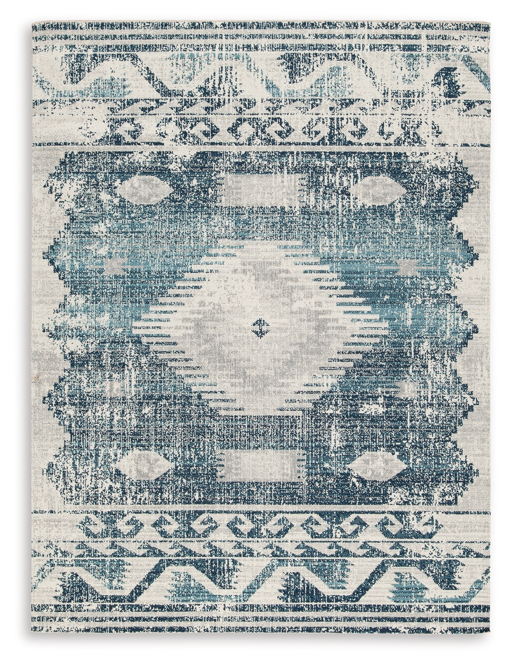 Ashley Furniture Daddridge Blue Gray Ivory Large Rug