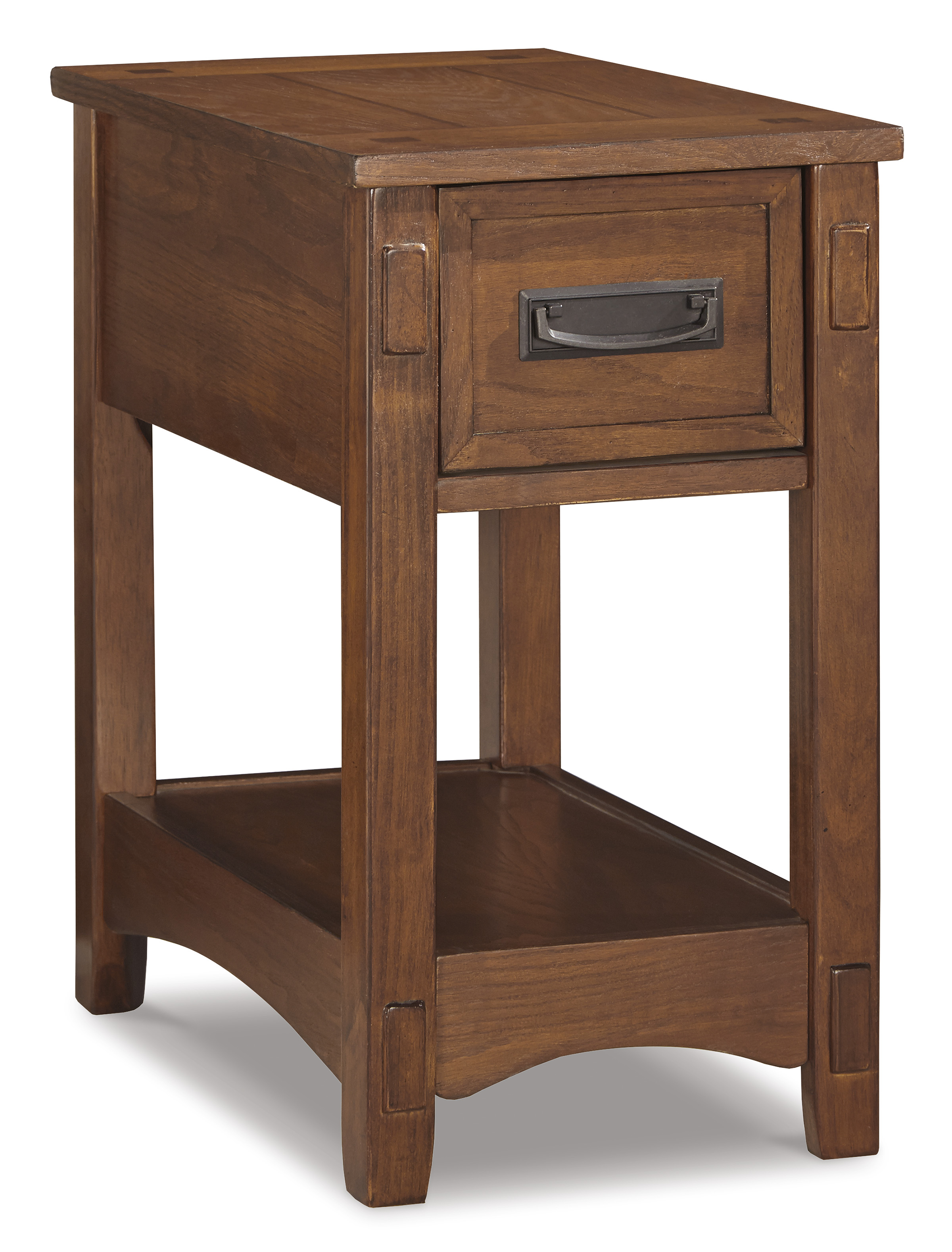 Ashley Furniture Breegin Brown Wood Chairside Table