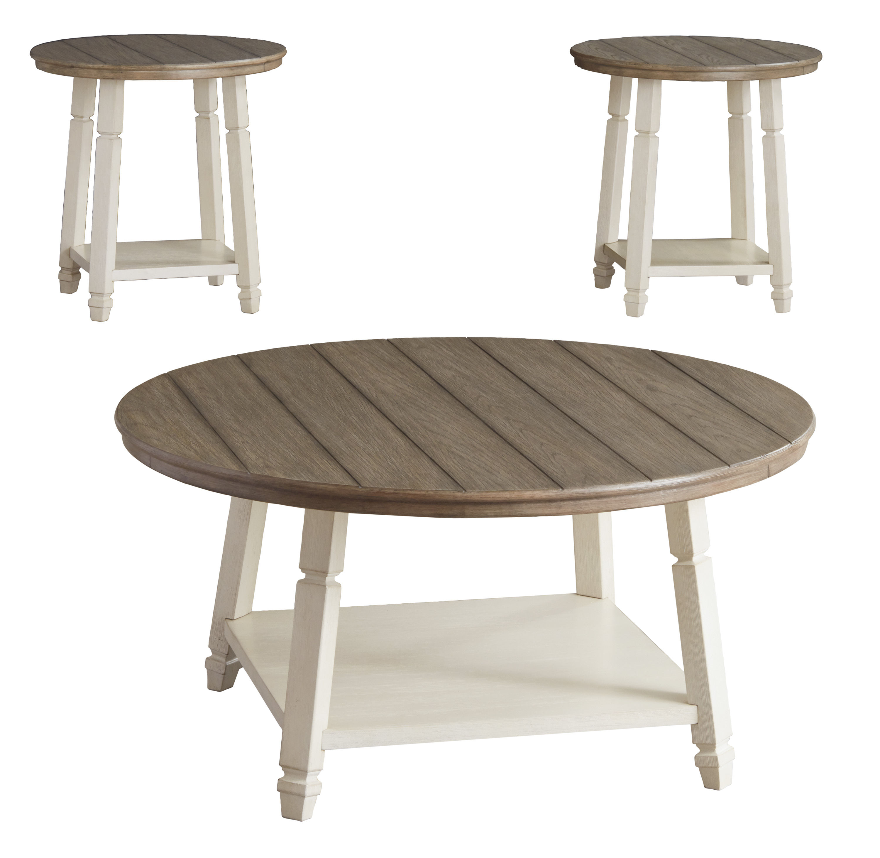 Ashley Furniture Bolanbrook Two Tone 3pc Occasional Table Set