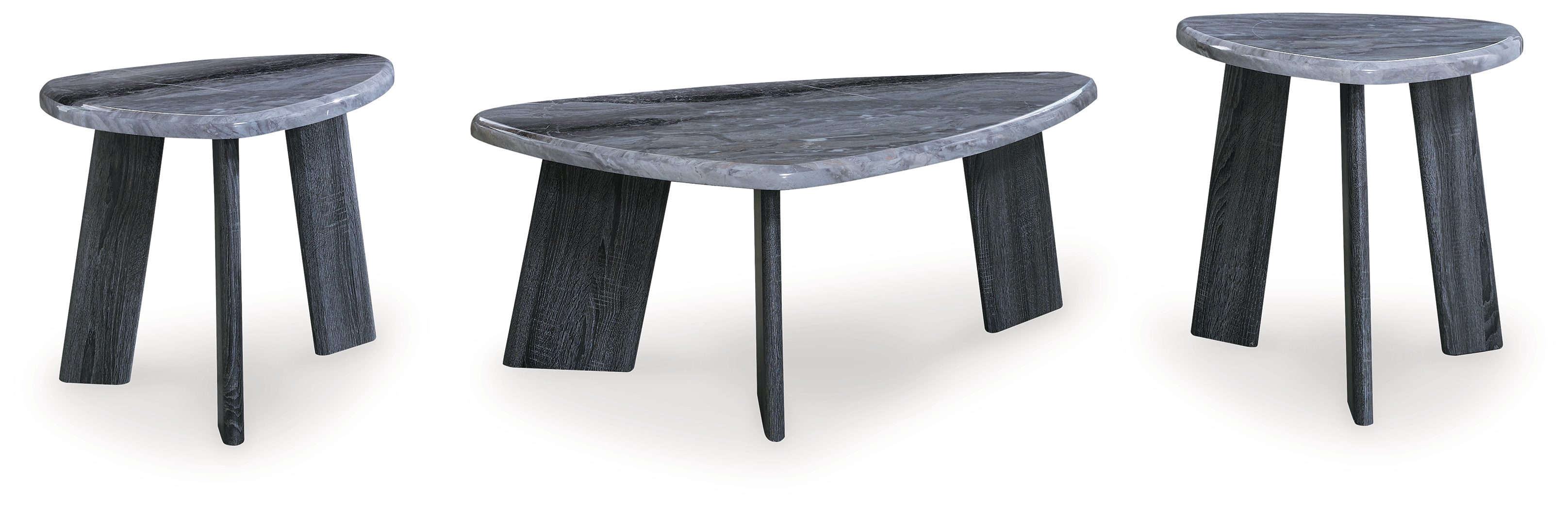 Ashley Furniture Bluebond Gray 3pc Occasional Table Set
