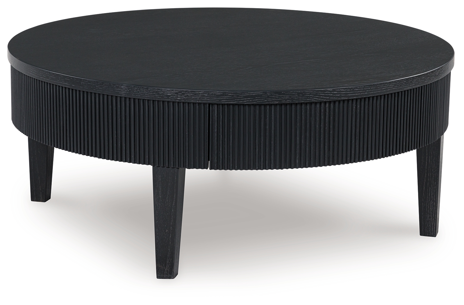 Ashley Furniture Marstream Black Round Cocktail Table