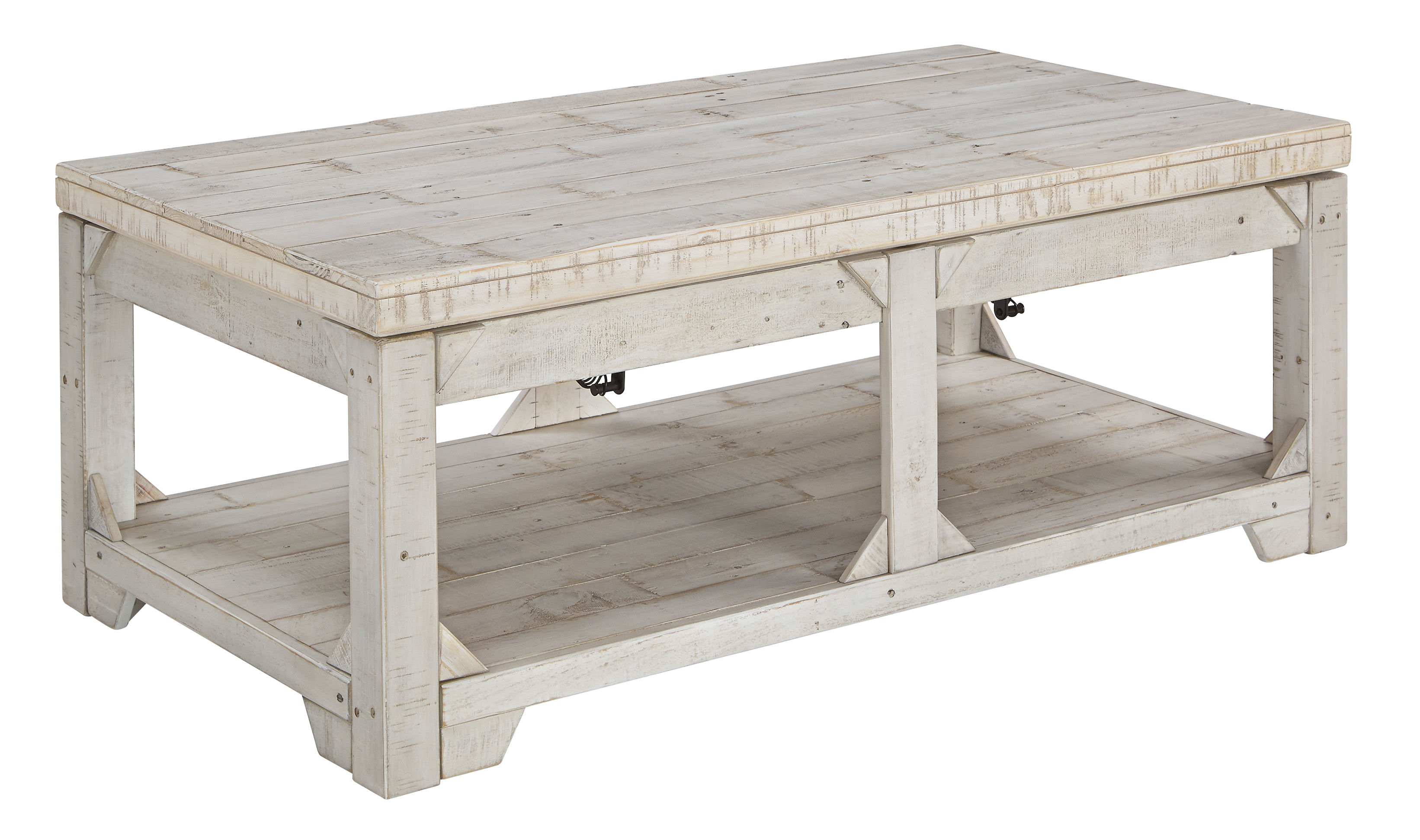 Ashley Furniture Fregine White Wash Lift Top Cocktail Table