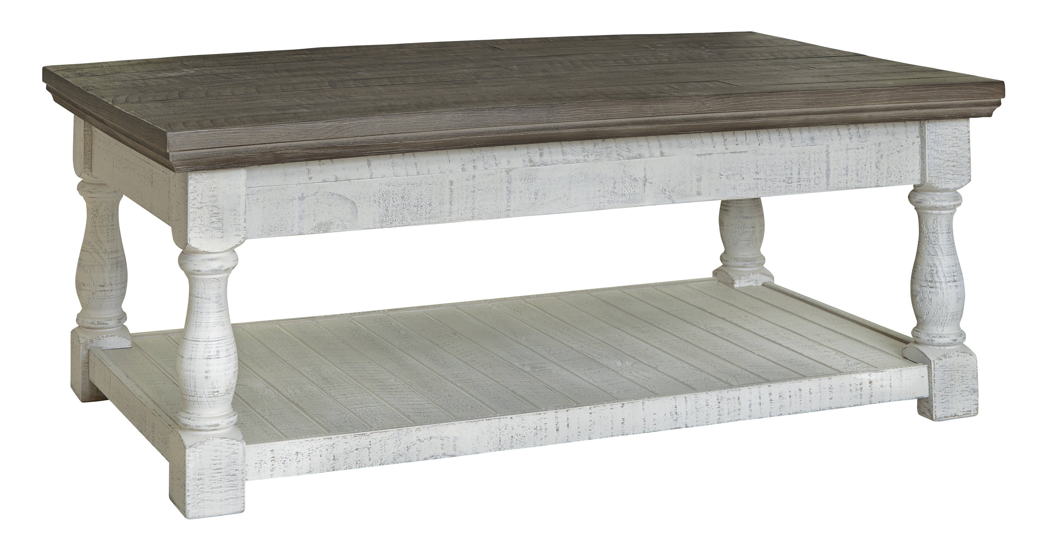 Ashley Furniture Havalance Gray White Lift Top Cocktail Table