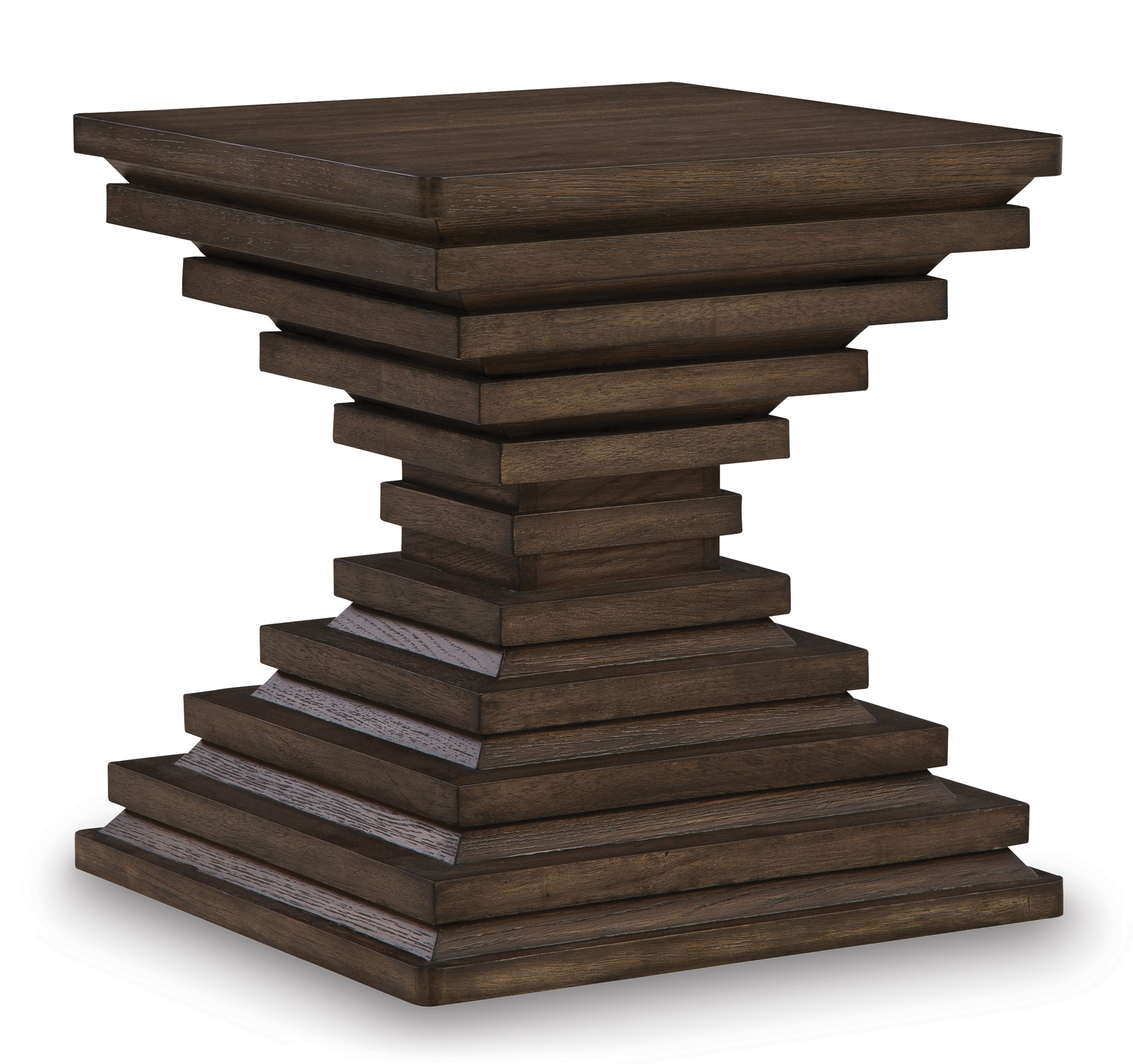Ashley Furniture Hannodream Warm Brown Square End Table