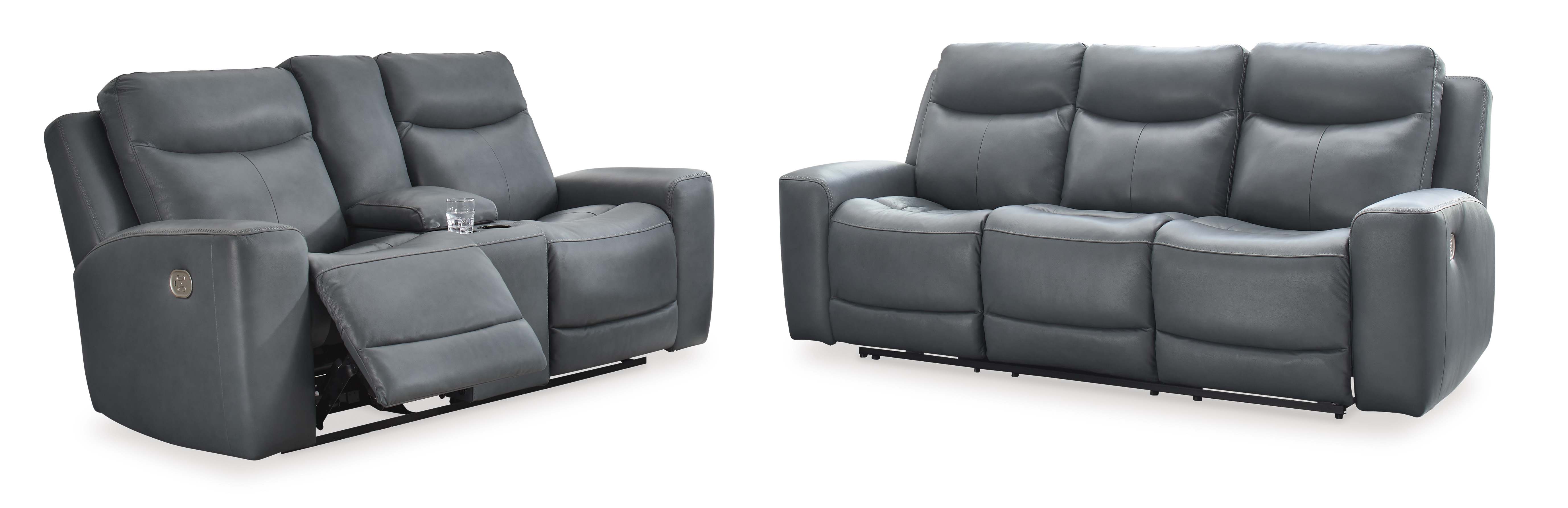 Ashley Furniture Mindanao Steel 2pc Power Living Room Set