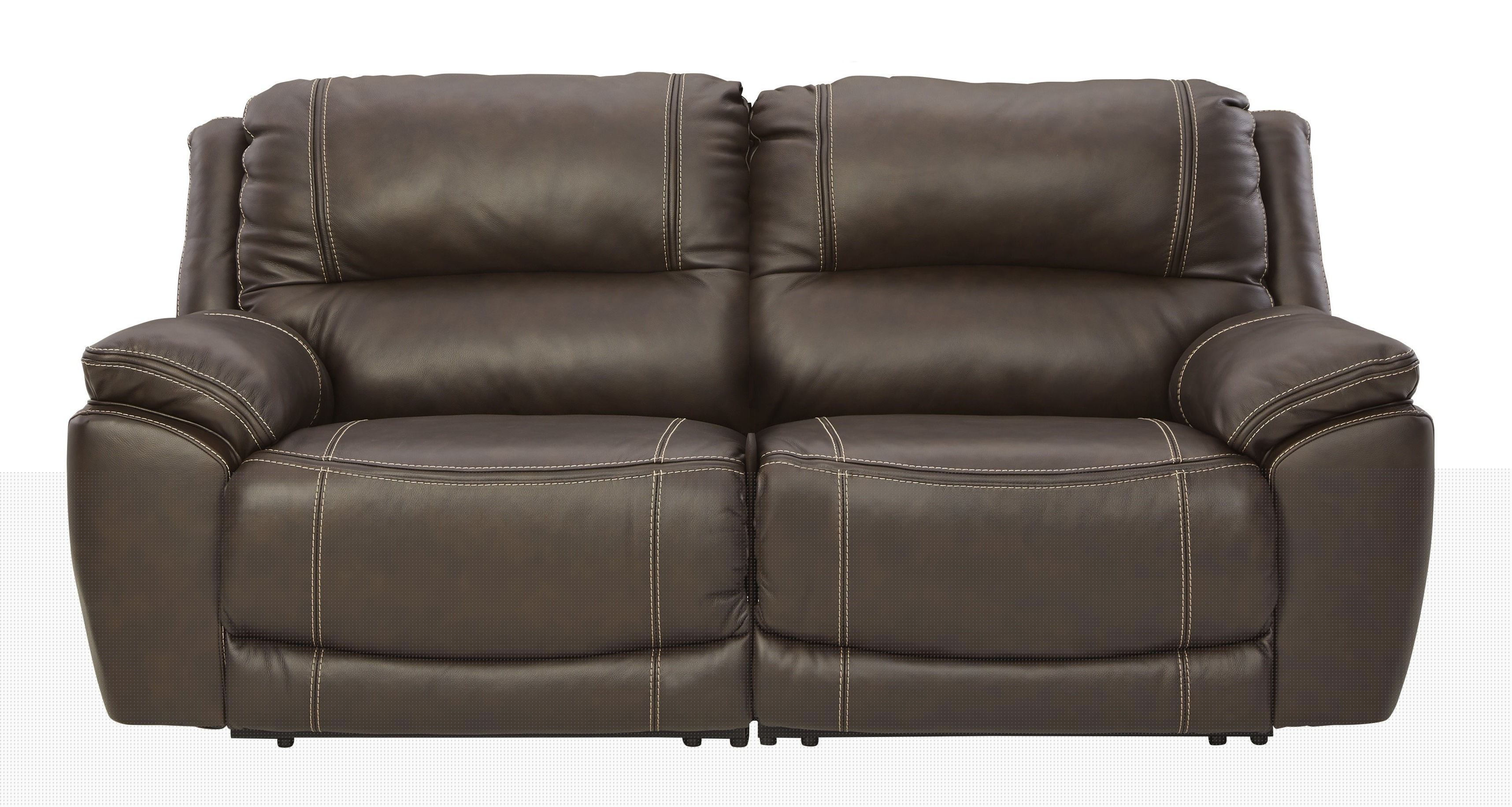 Ashley Furniture Dunleith Chocolate 2pc Power Reclining Loveseat