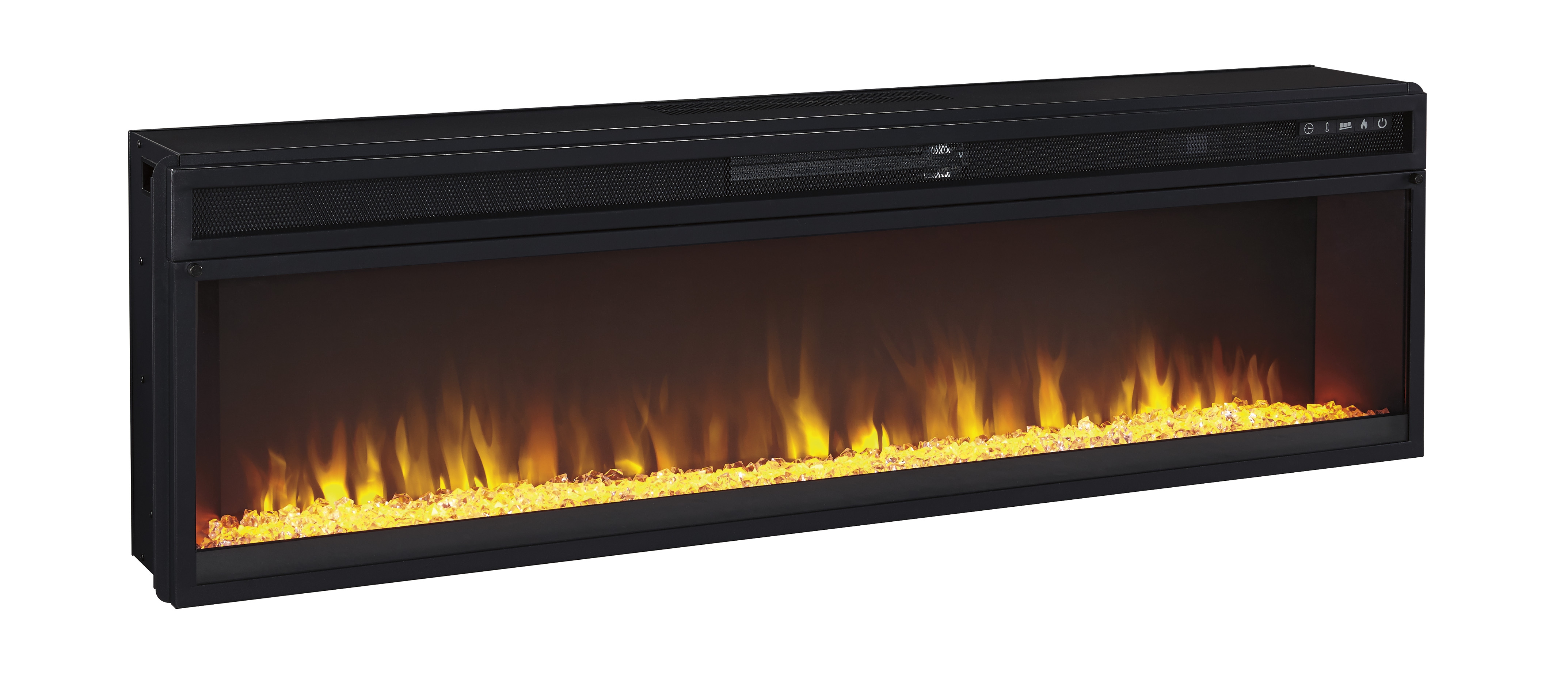 Ashley Furniture Entertainment Accessories Black Wide Fireplace Insert