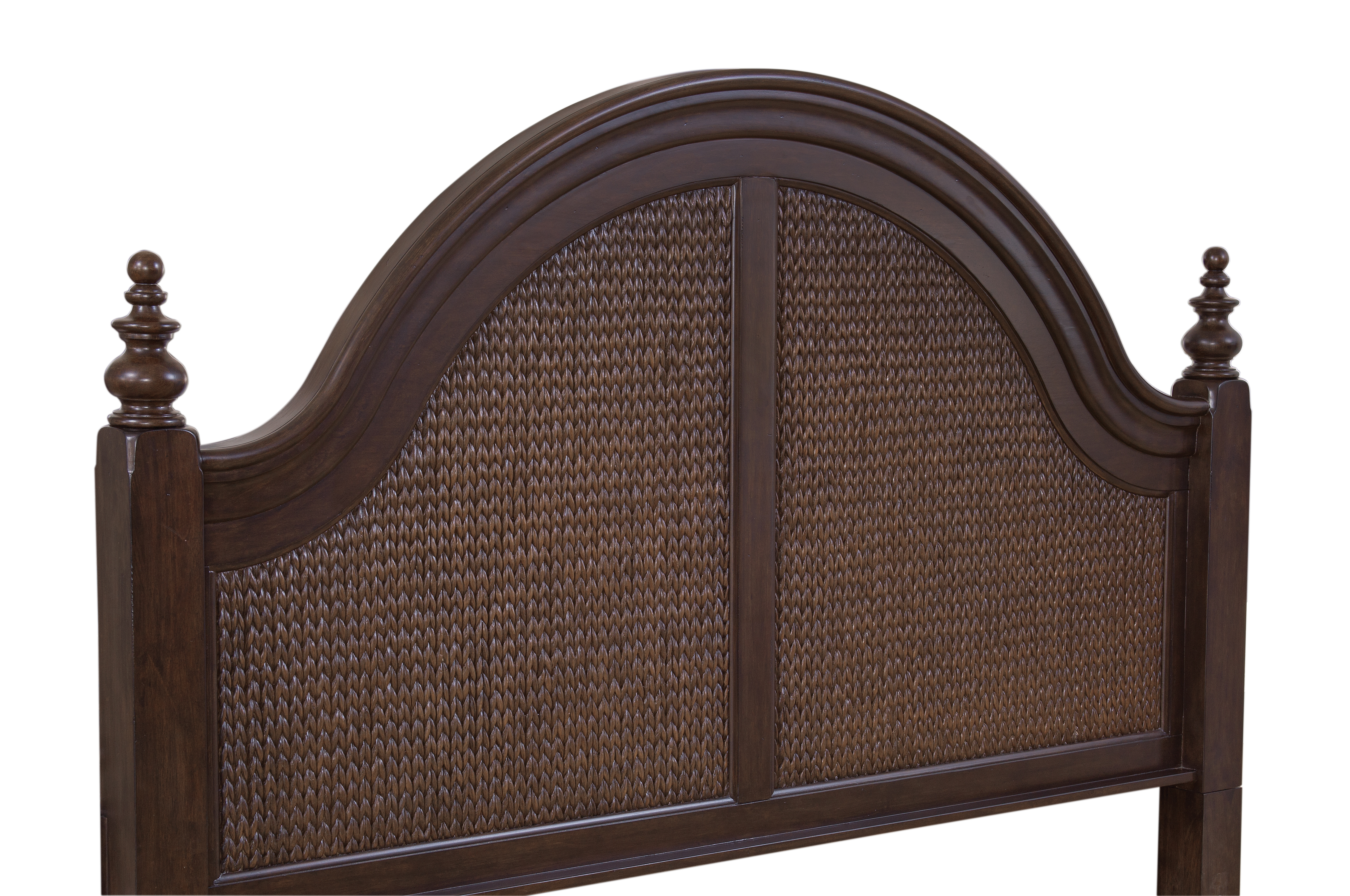 Rodanthe 6/6 Poster Woven Headboard - Cherry Brunette