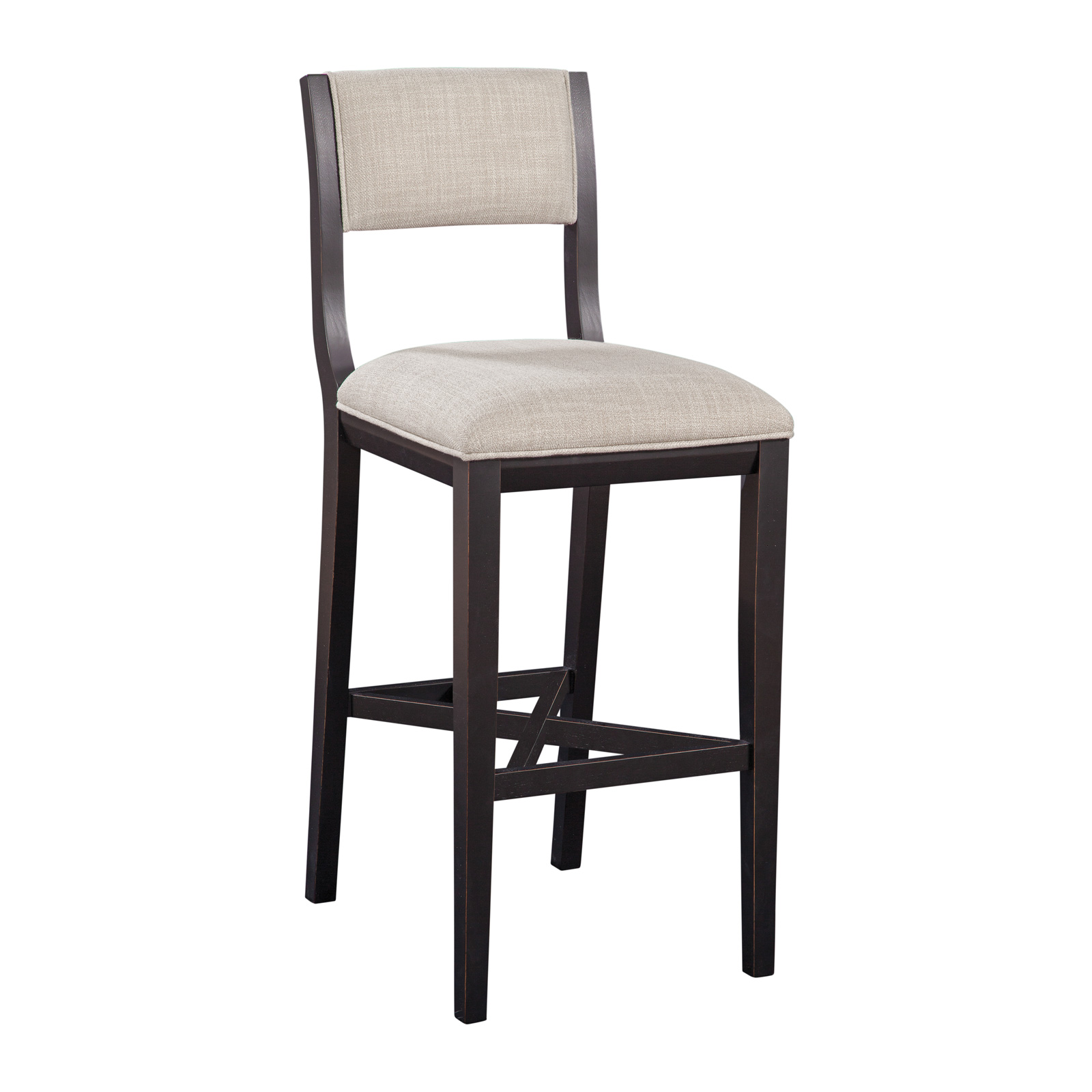 American Woodcrafters Barcelona Black Gray 26 Inch Stool