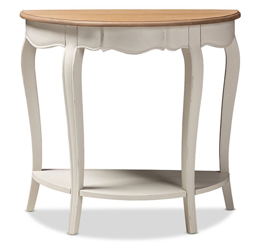 Baxton Studio Cordelia Greyish Beige Console Table