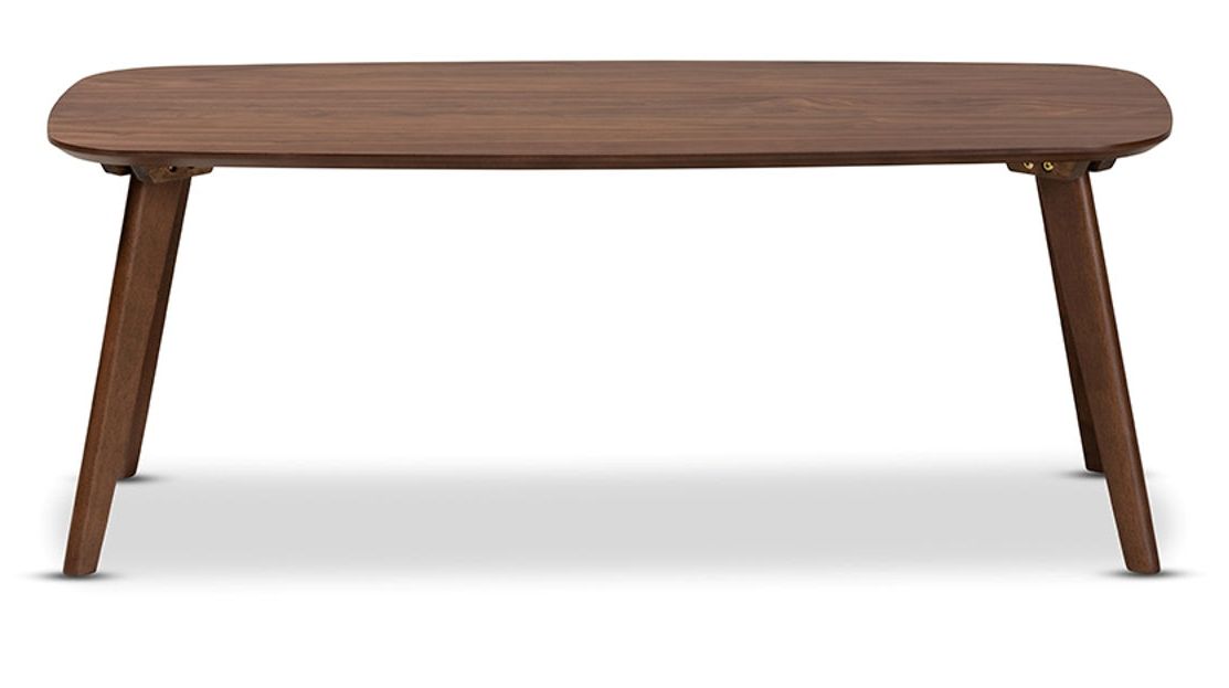 Baxton Studio Dahlia Walnut Wood Rectangle Coffee Table