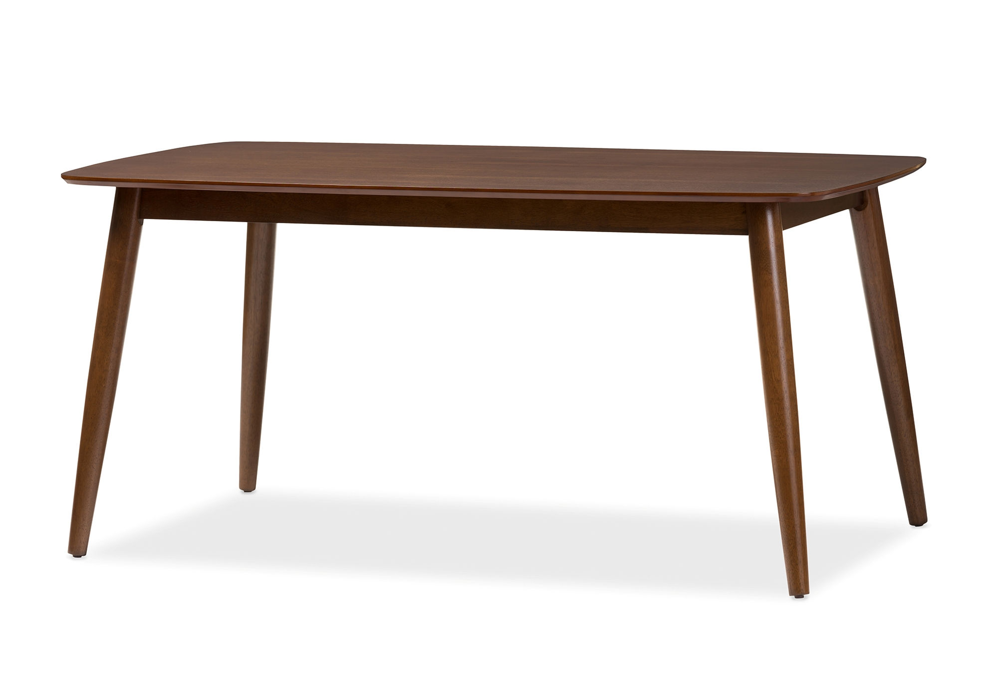 Baxton Studio Flora Medium Brown Wood Rectangle Dining Table