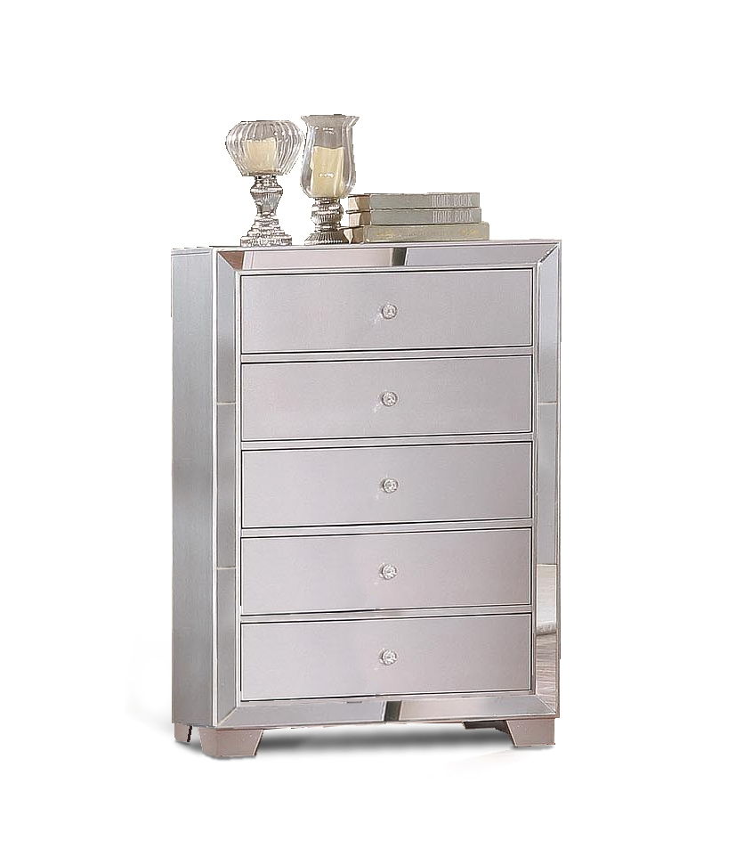 Bella Esprit Belisa Metallic Silver Drawer Chest