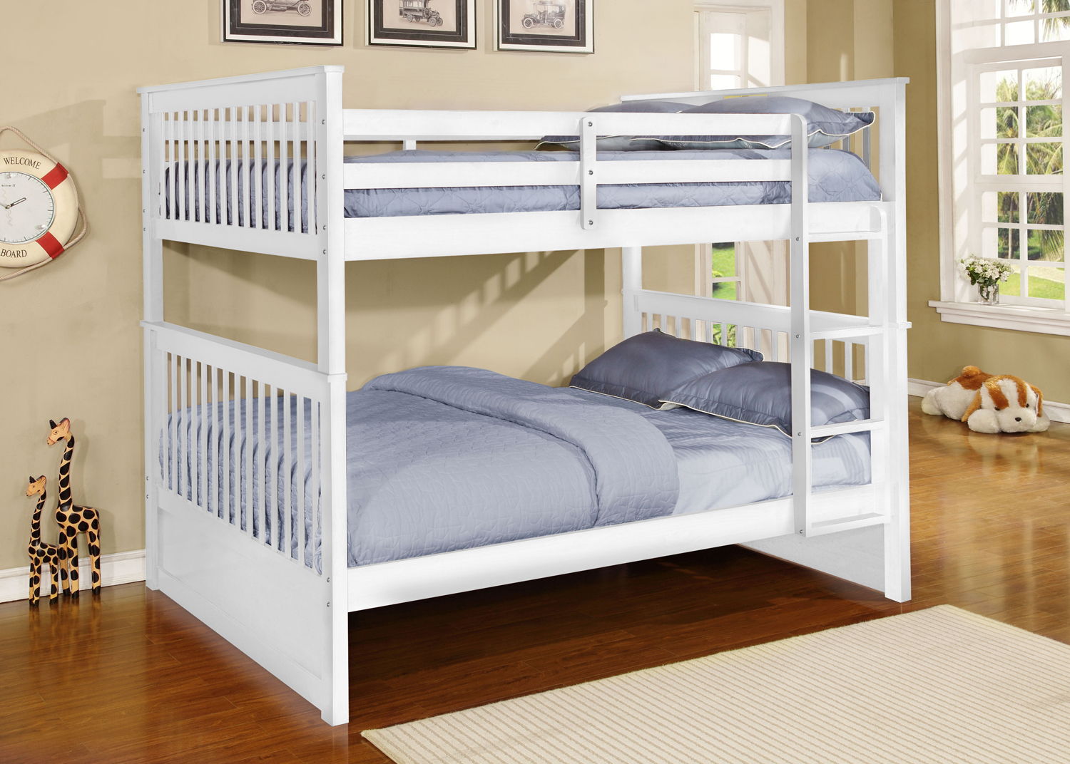 Bella Esprit Paloma White Full Over Full Bunk Bed