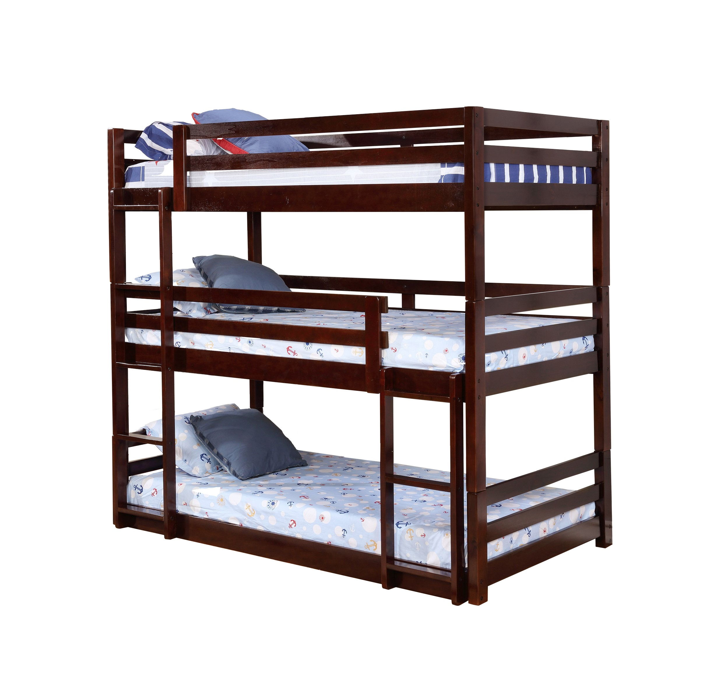 Bella Esprit Dallas Java Twin Triple Bunk Bed