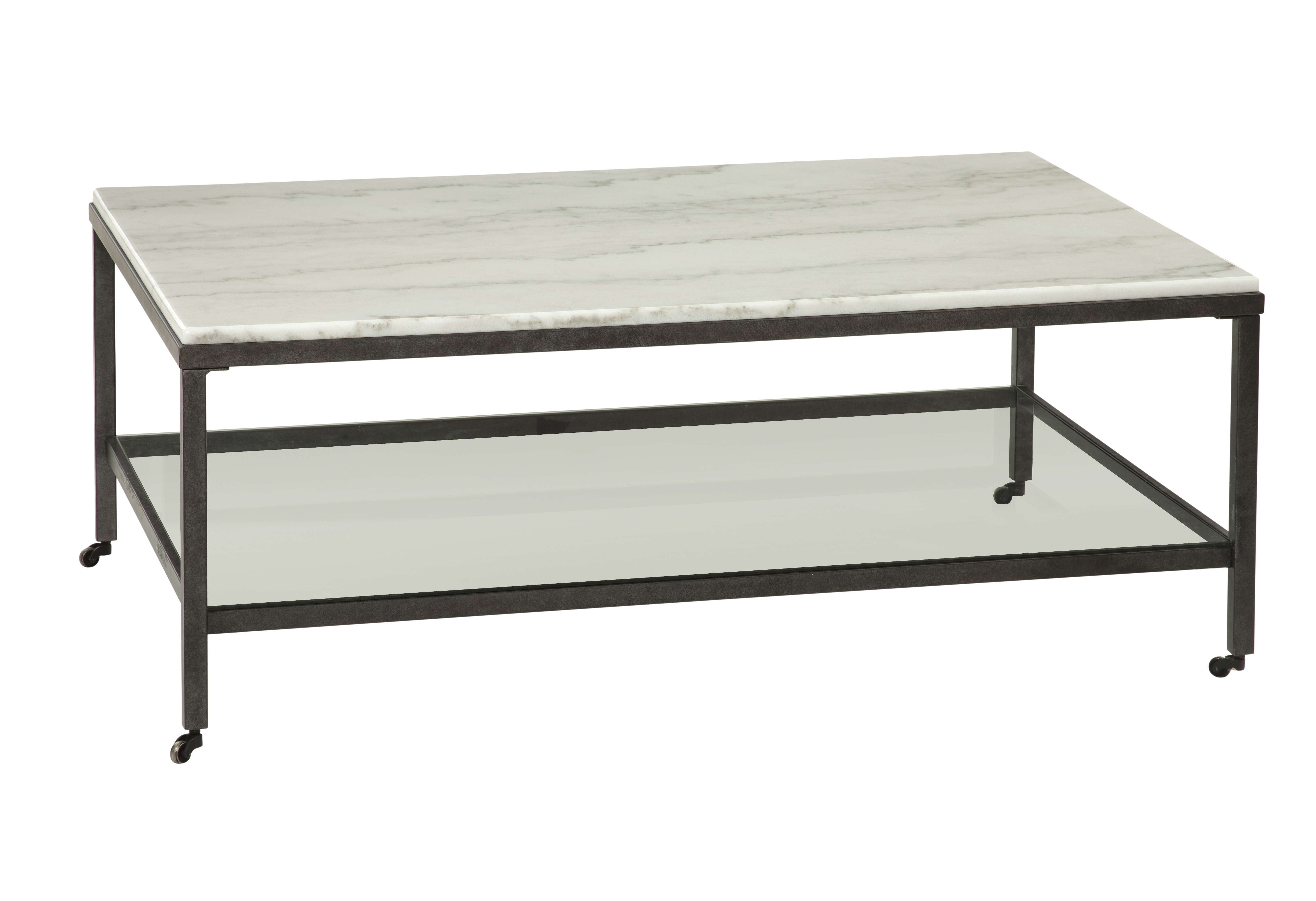 Bassett Mirror Whitman White Rectangle Cocktail Table