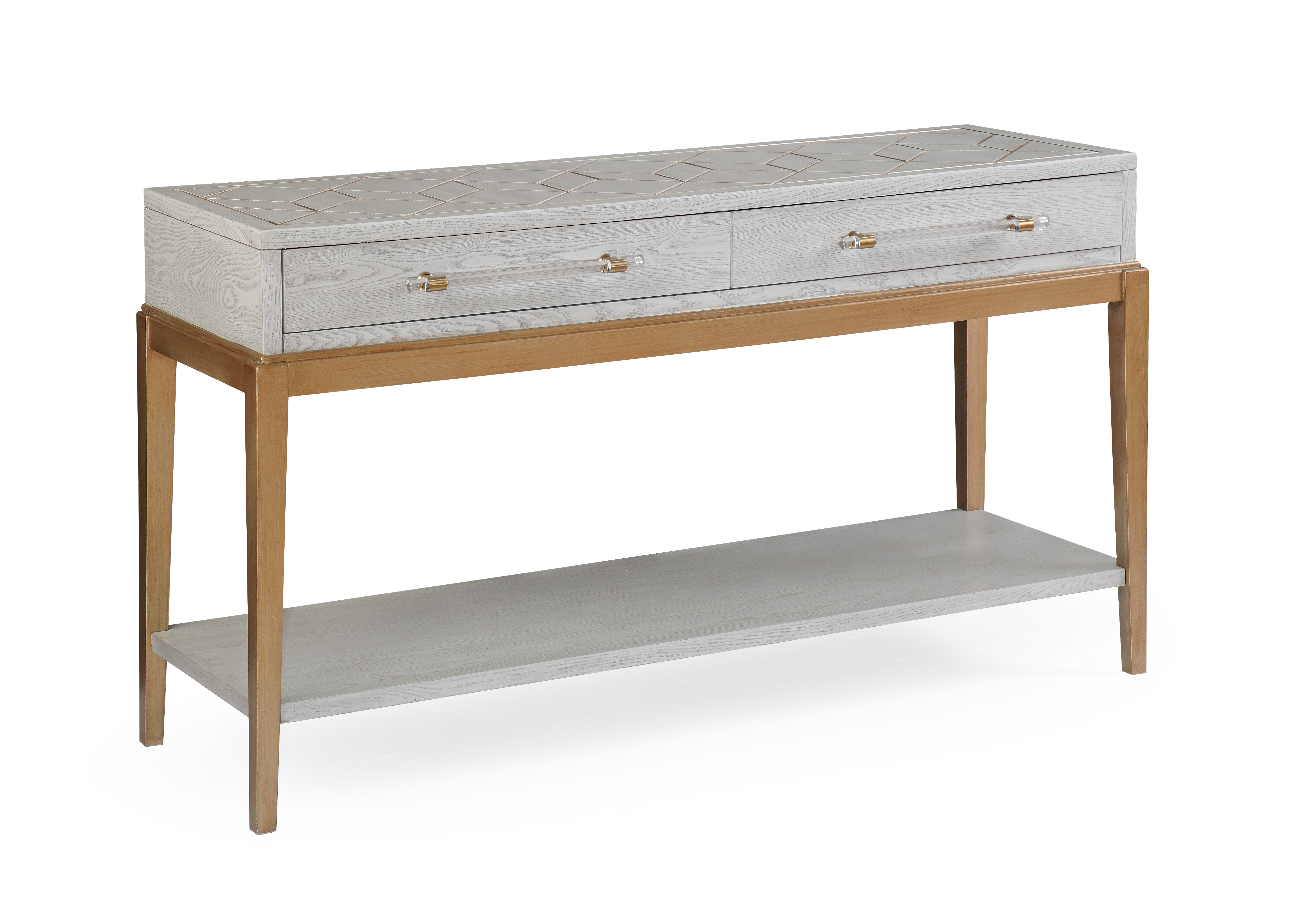 Bassett Mirror Perrine Graphite Gray Console Table