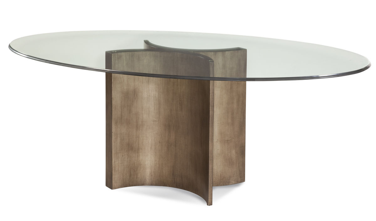 Bassett Mirror Symmetry Gold Dining Table