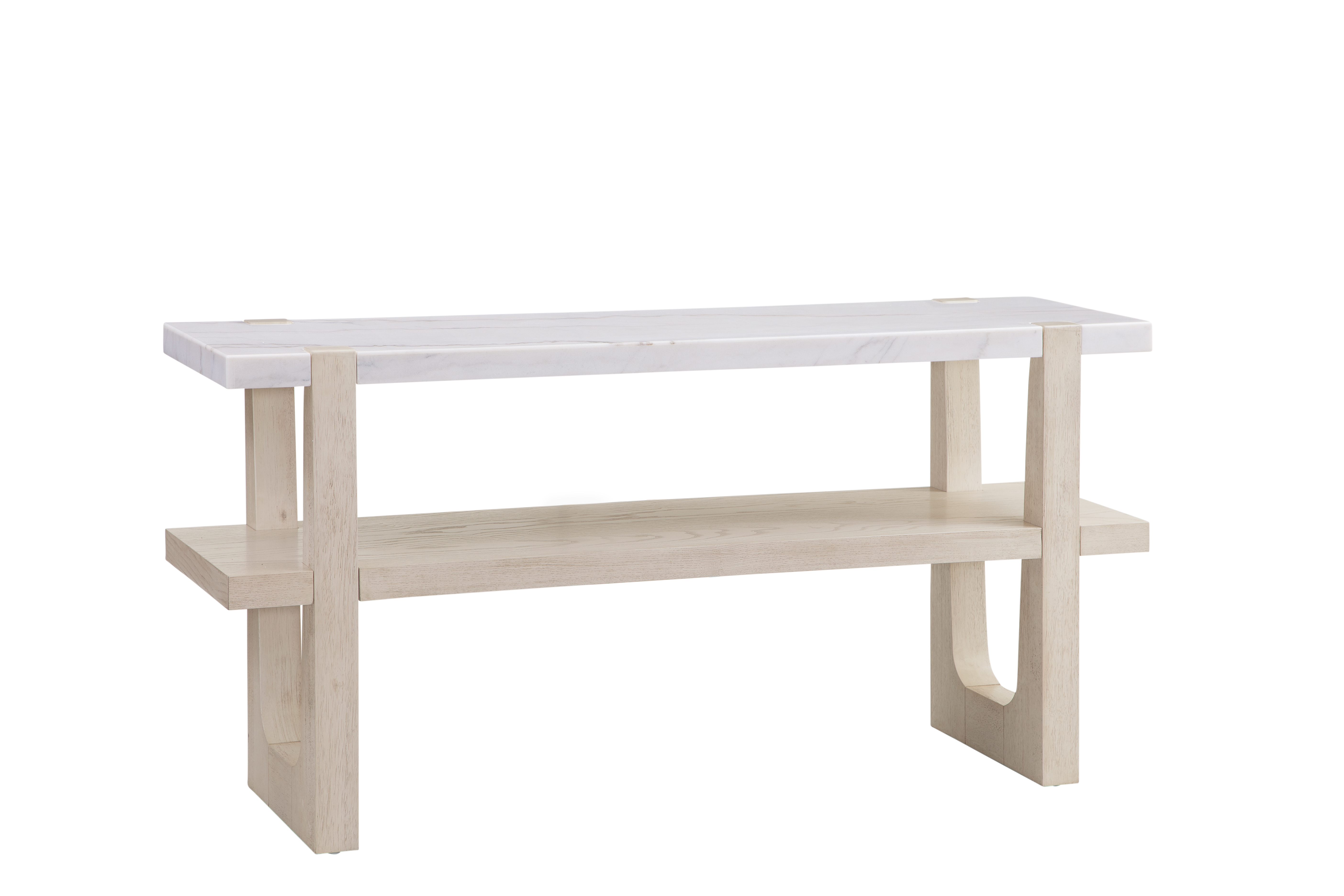 Bassett Mirror Newport White Console Table