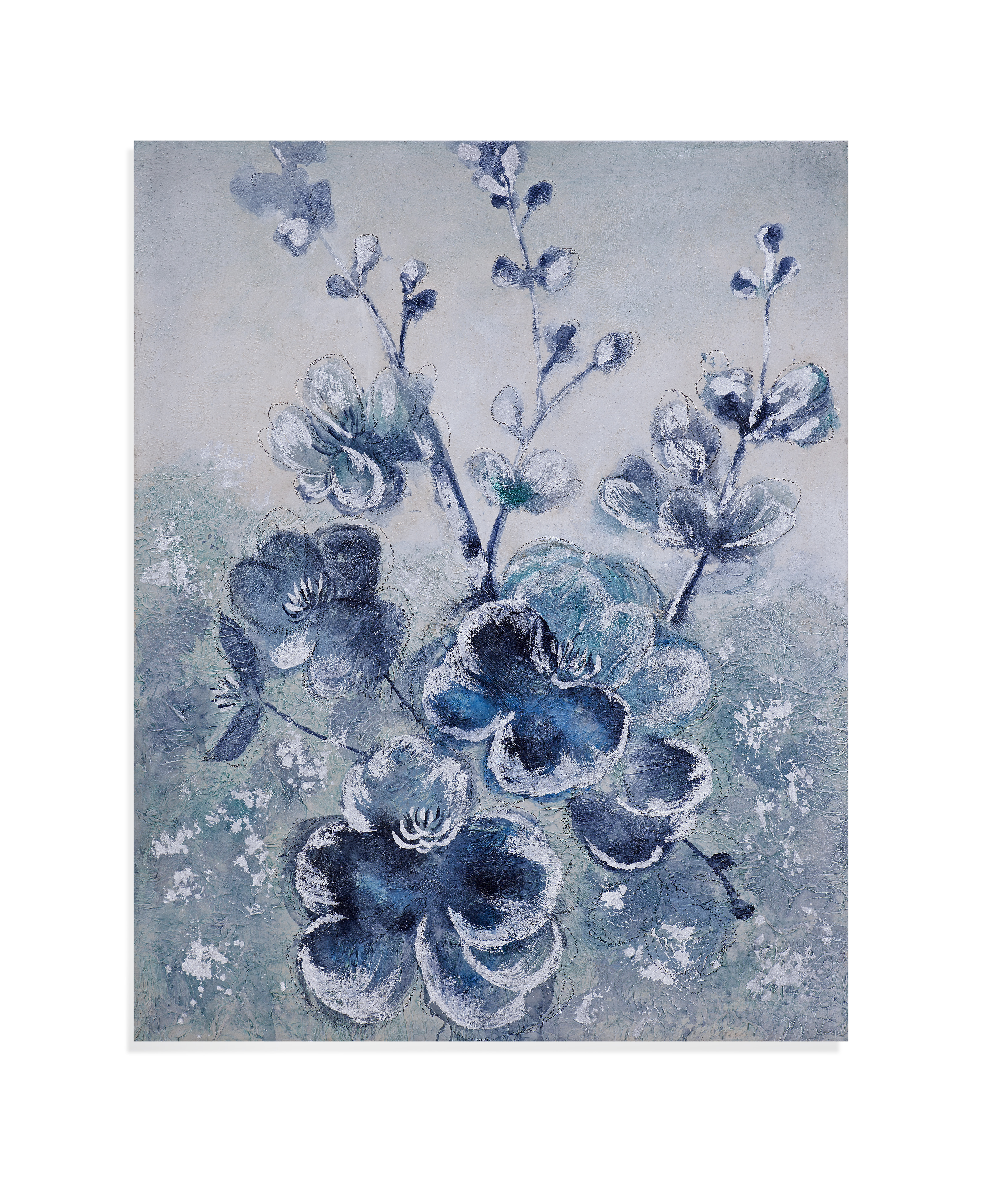 Bassett Mirror Impressionism Blue Blooms Canvas Art
