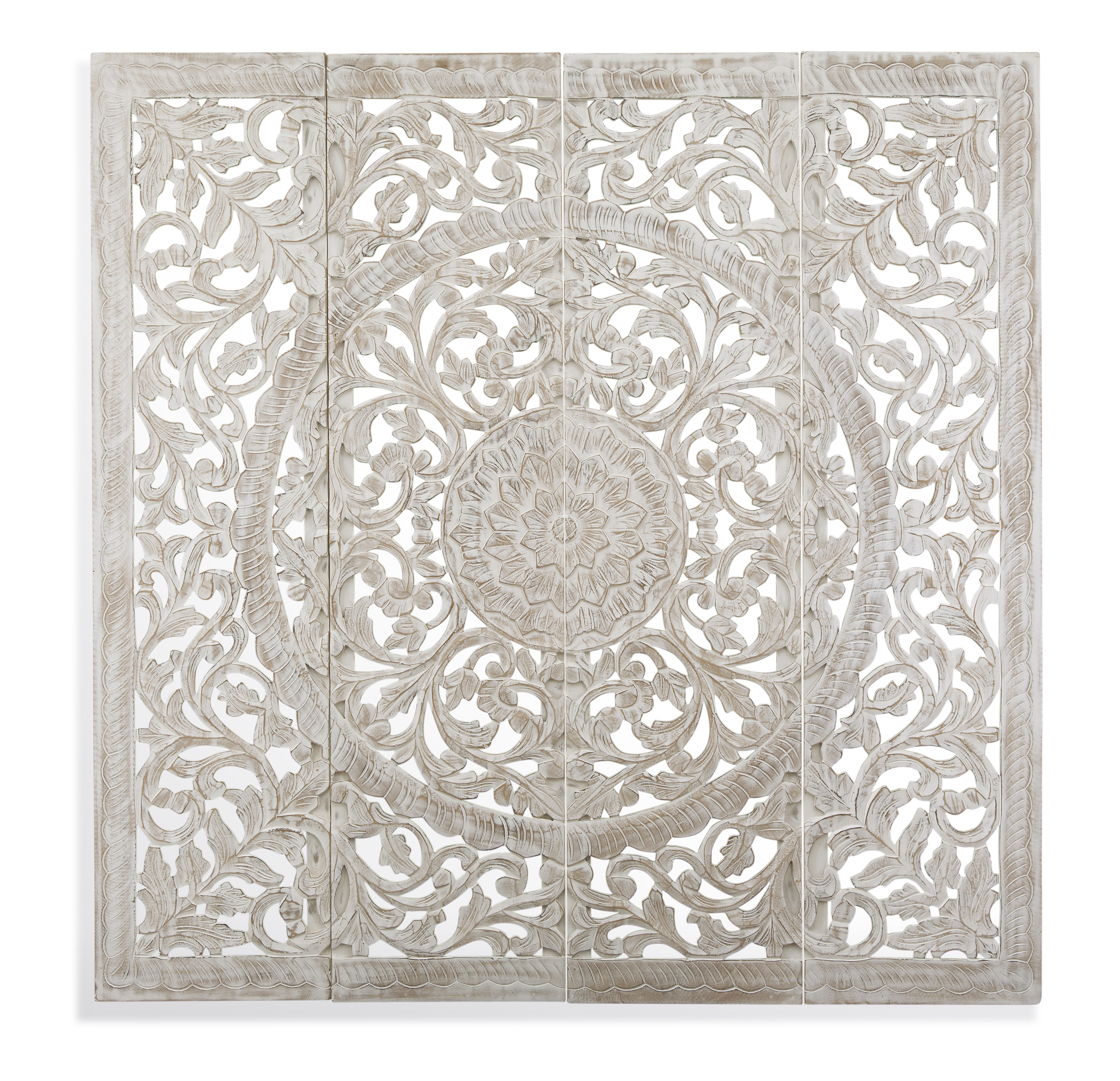 Bassett Mirror White 4pc In The Garden Wall Art Set