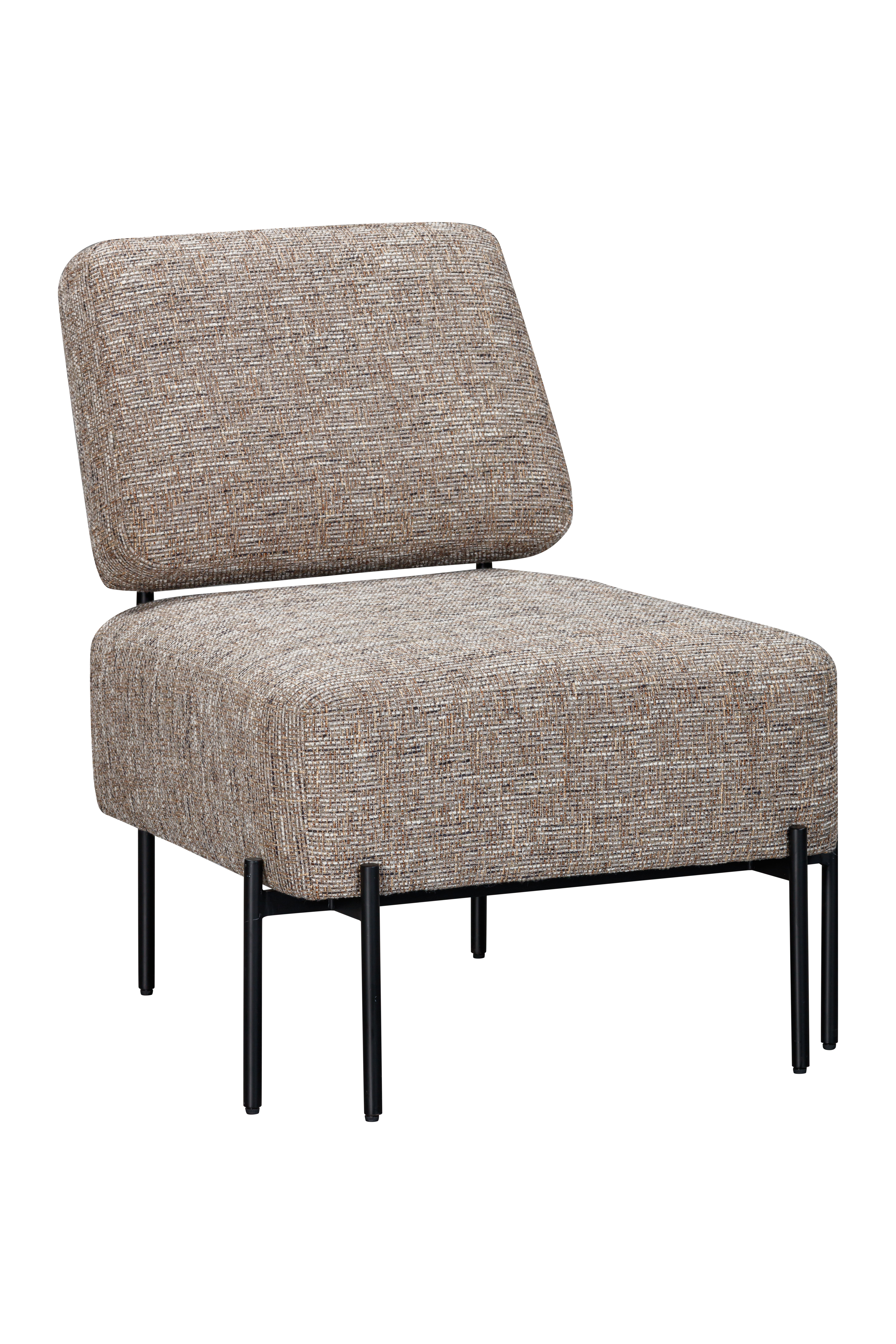 Bassett Mirror Pennington Walnut Matte Black Accent Chair