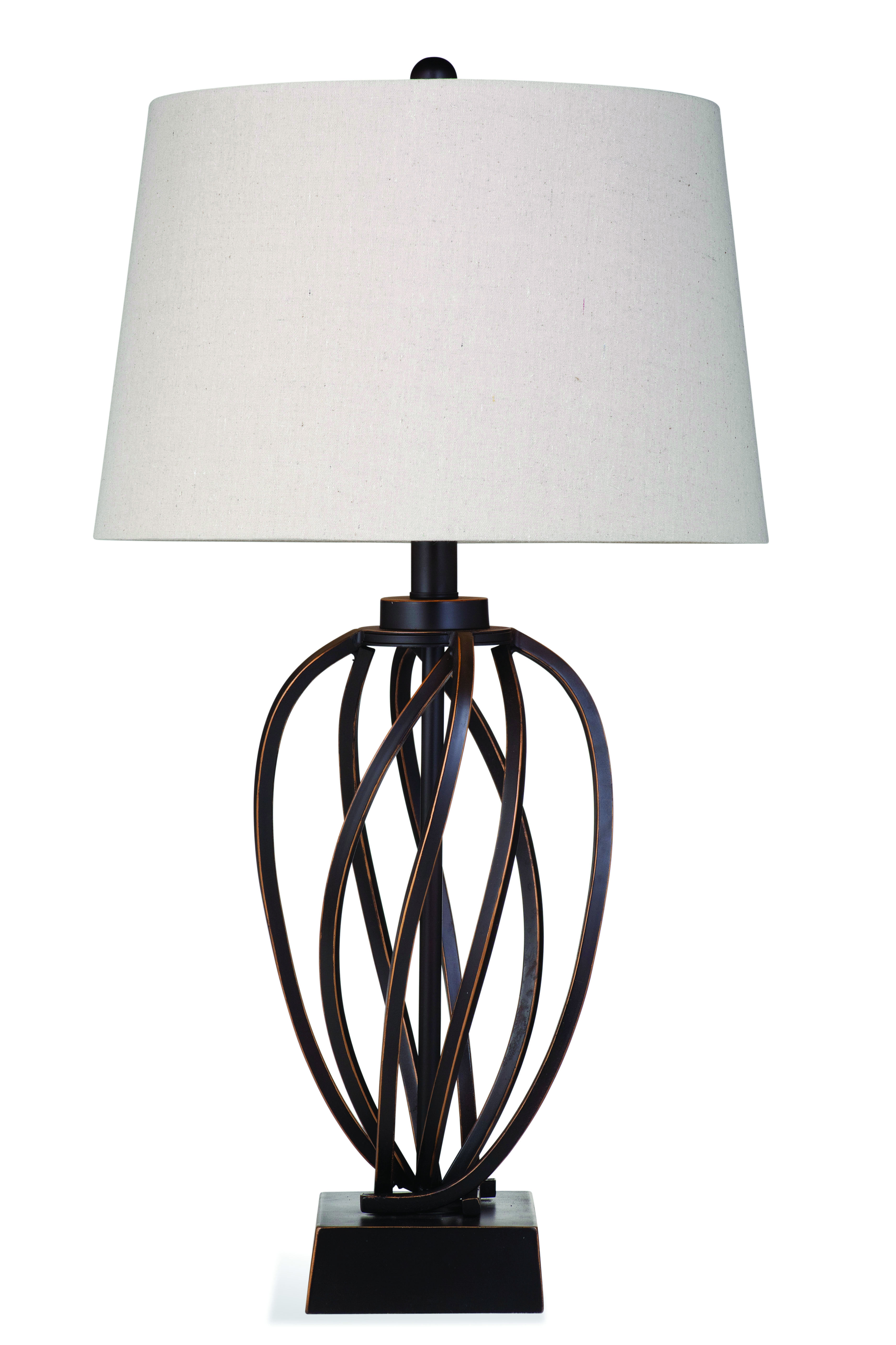 Bassett Mirror Orson Brown Table Lamp BMC-L3333TEC