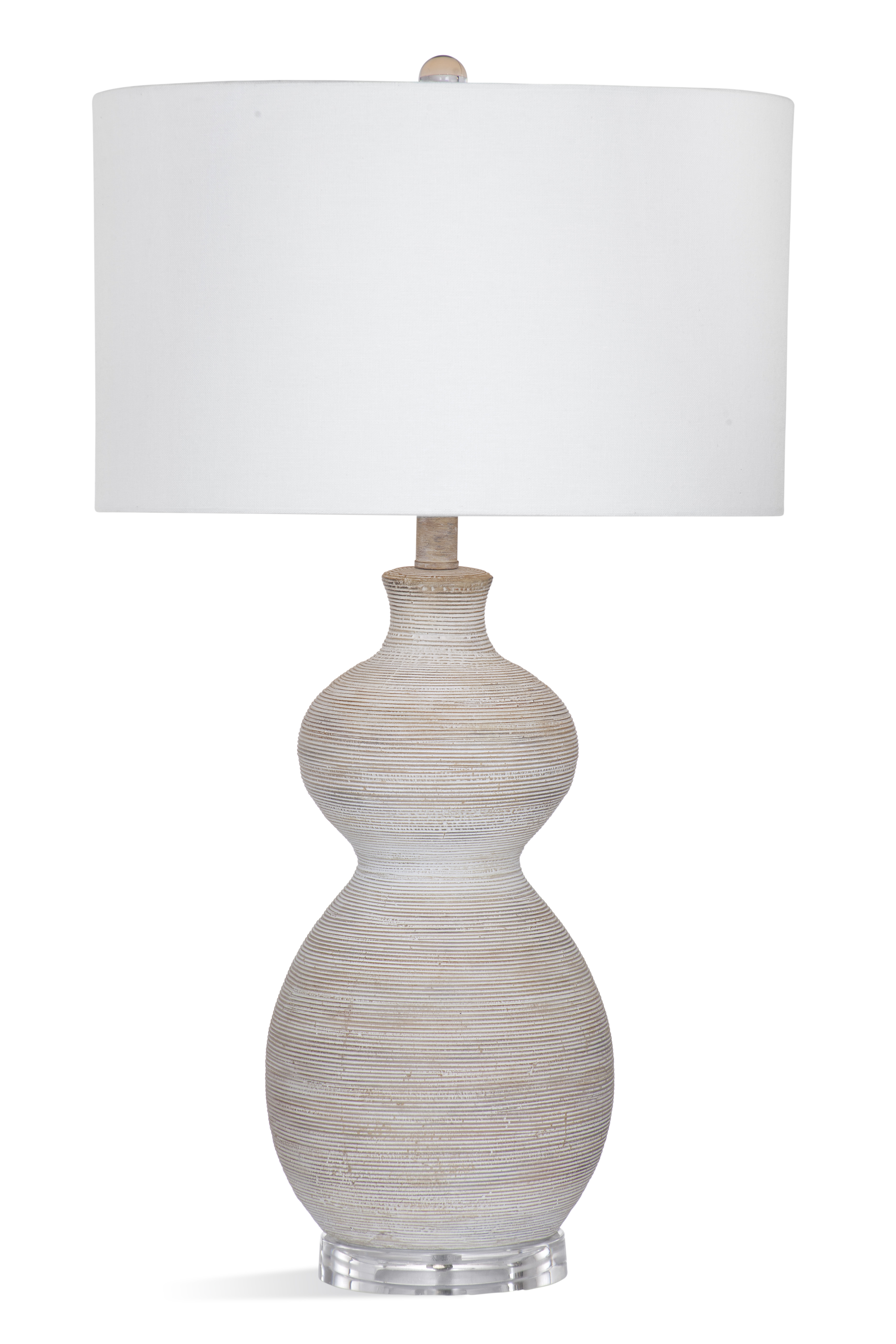 Bassett Mirror Sandy Beige White Table Lamp