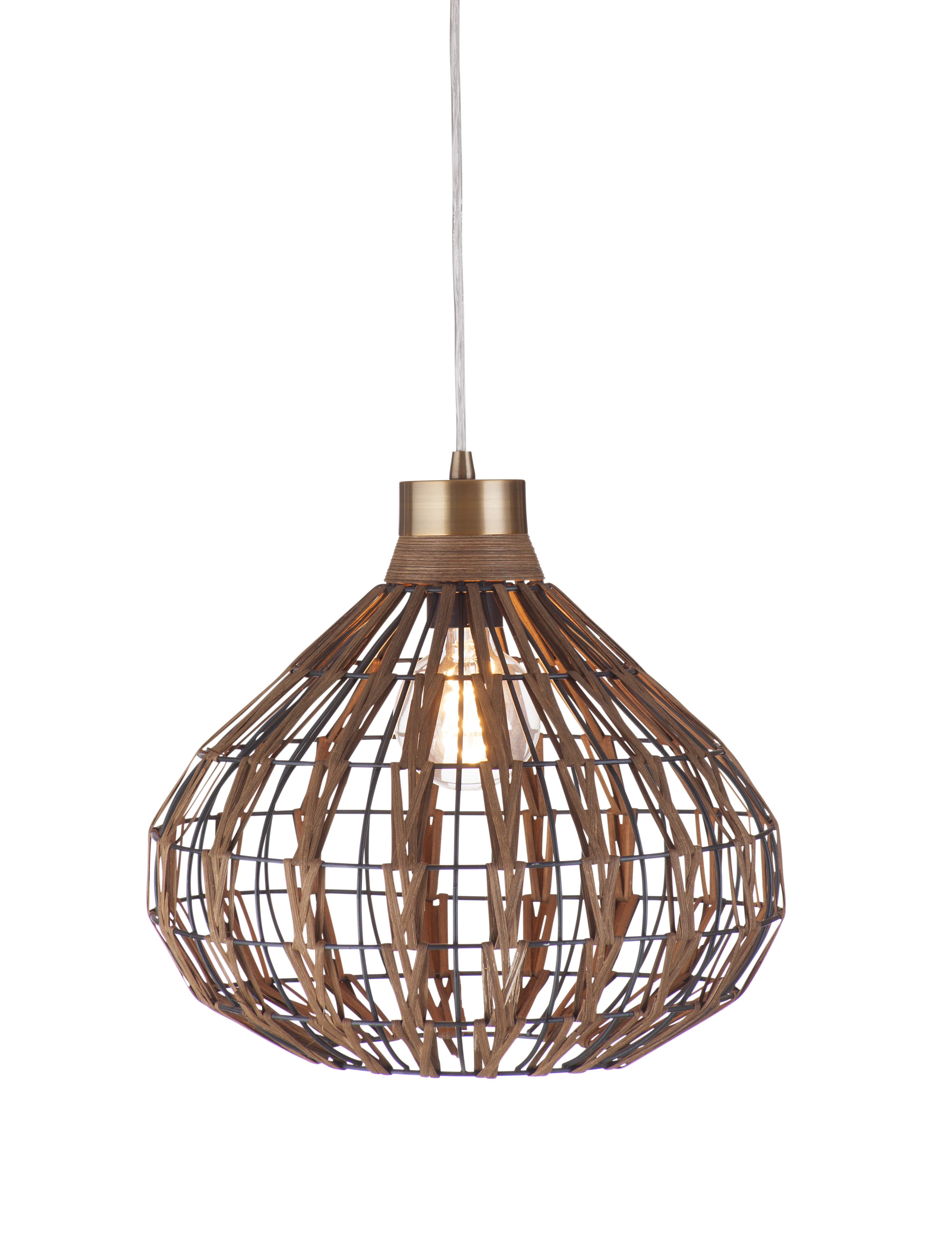 Bassett Mirror Pepper Brown Moon Pendant