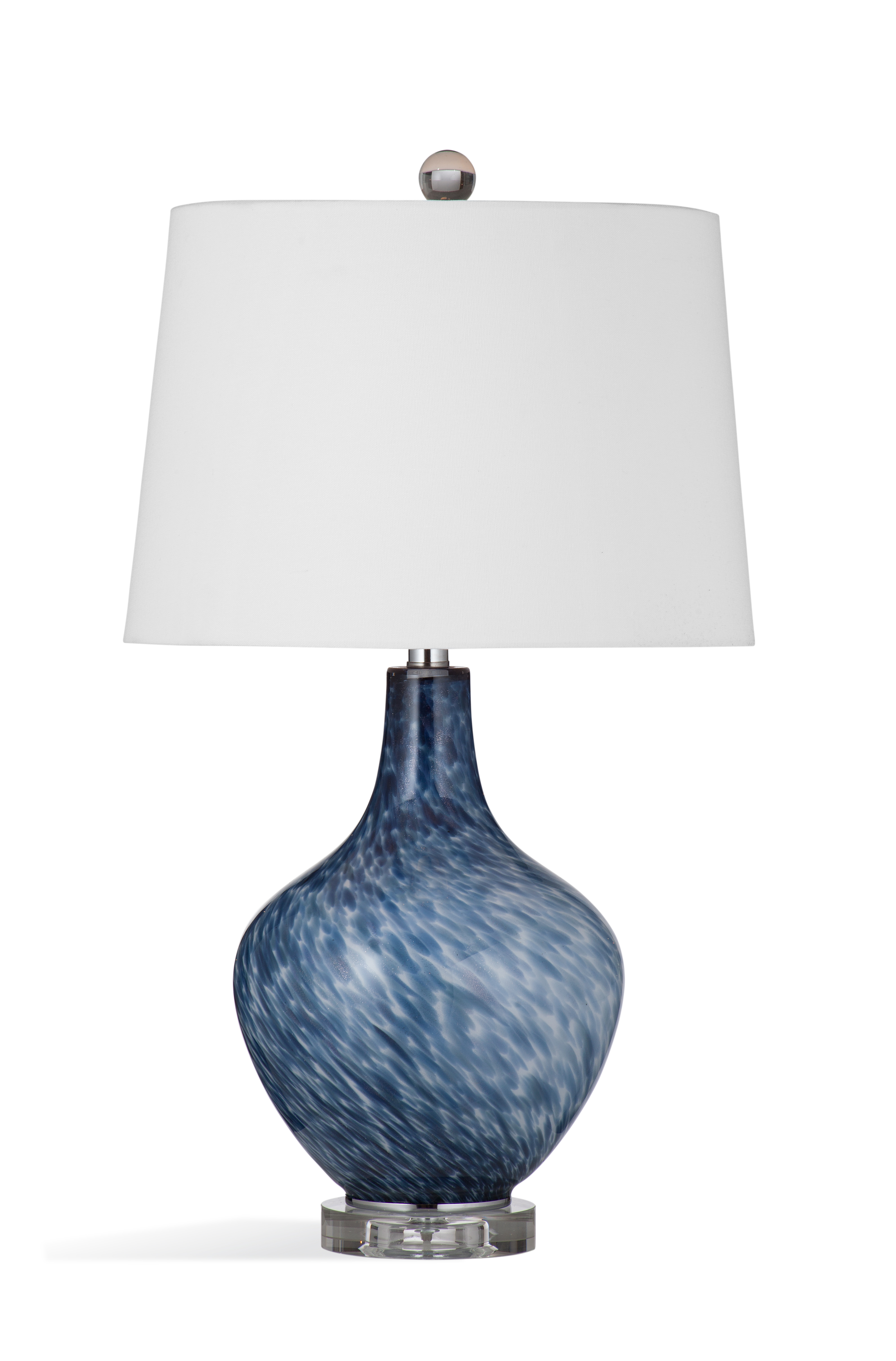 Bassett Mirror Myst Blue White Table Lamp