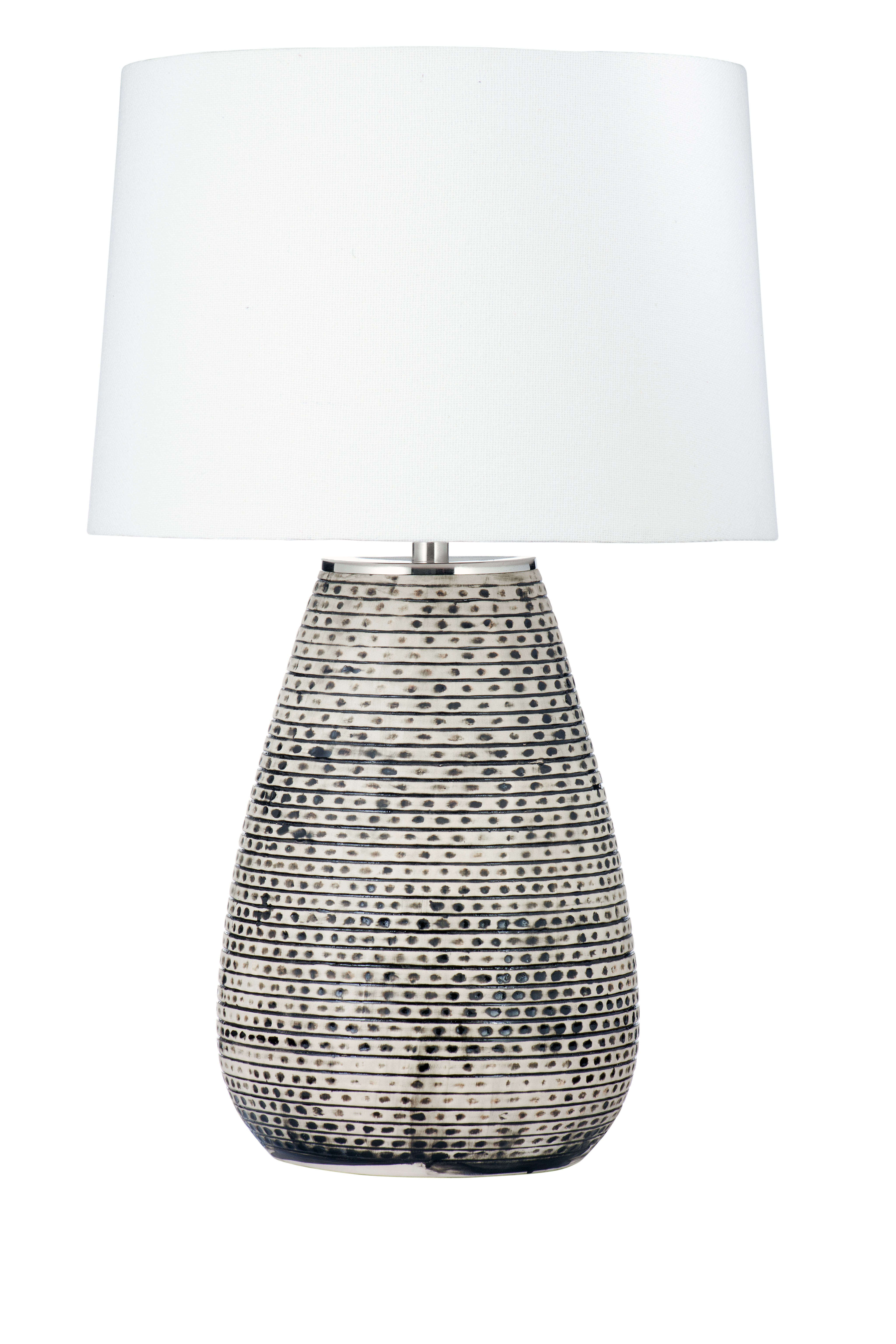 Bassett Mirror Rix Brown Cream Table Lamp