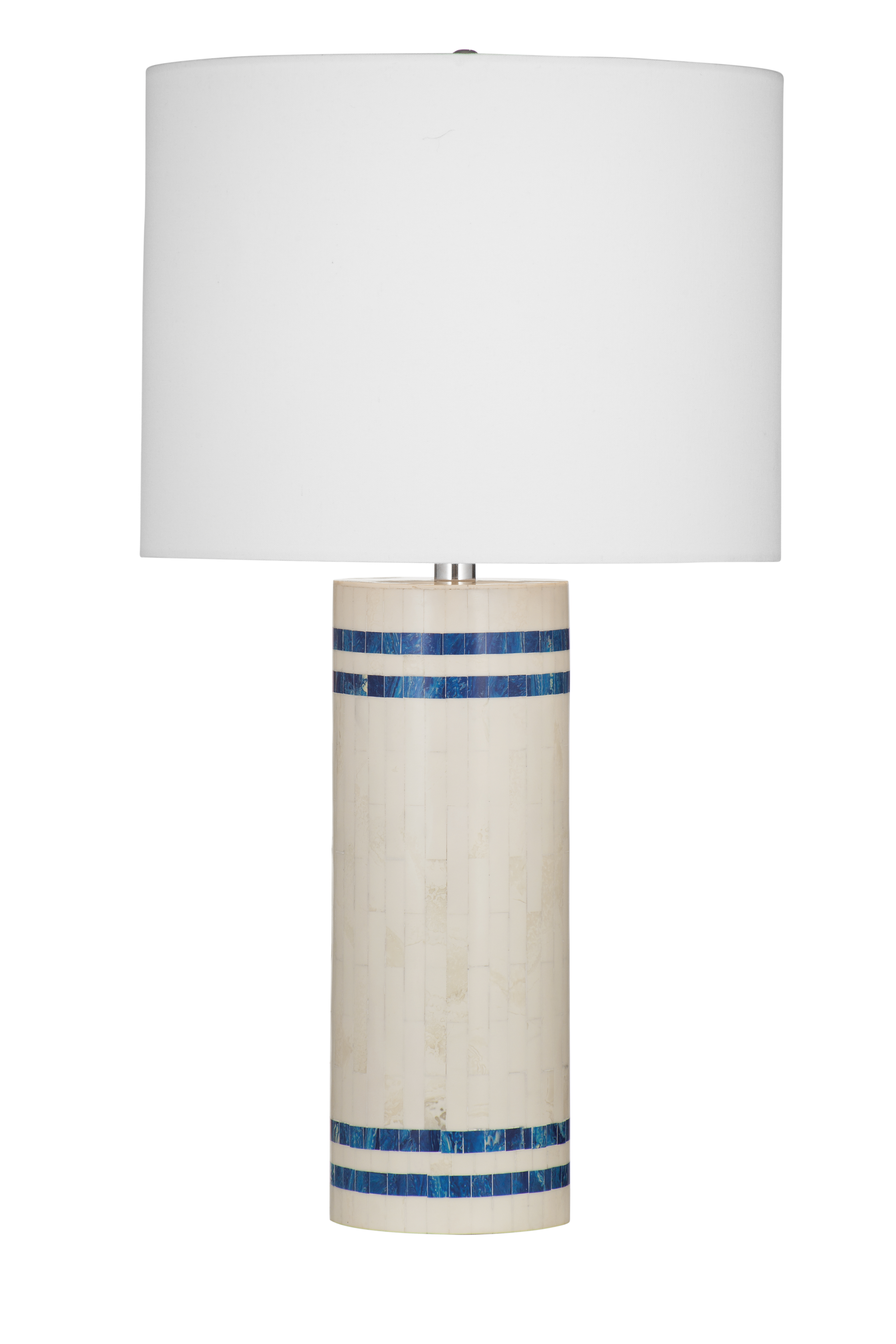 Bassett Mirror Lacey Blue White Table Lamp