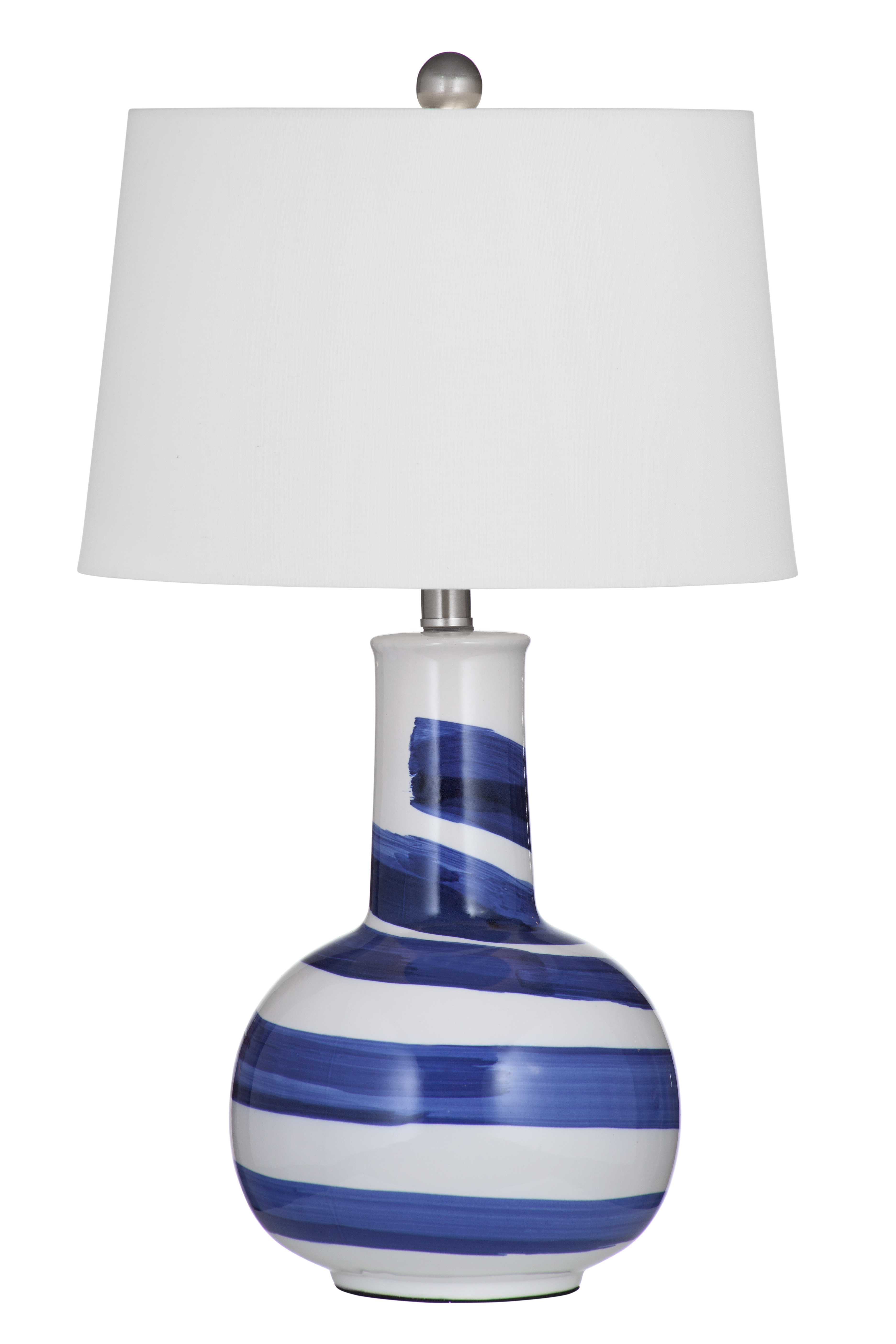 Bassett Mirror Sandals Blue White Cream Table Lamp