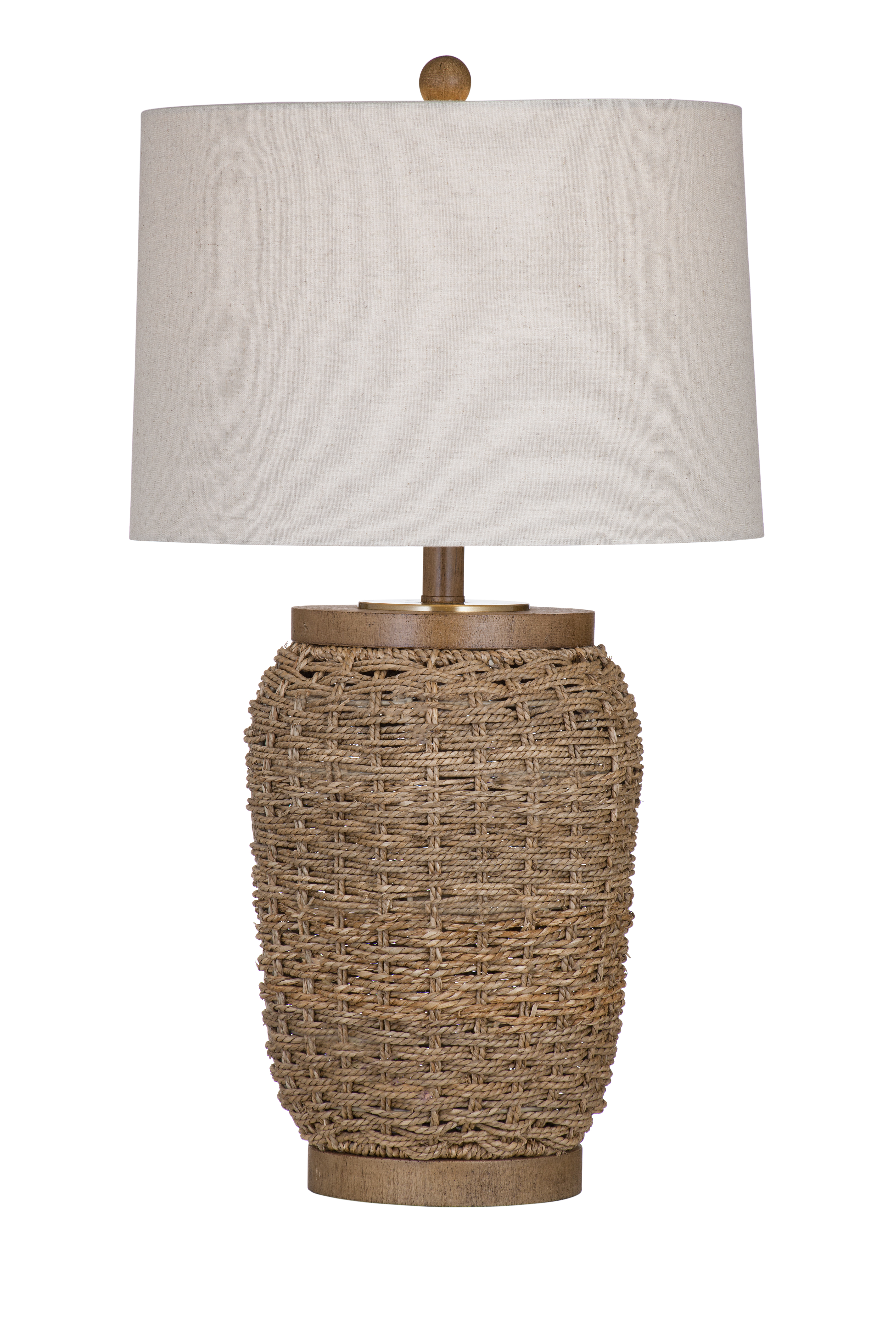 Bassett Mirror Cherry Grove Brown Natural Table Lamp