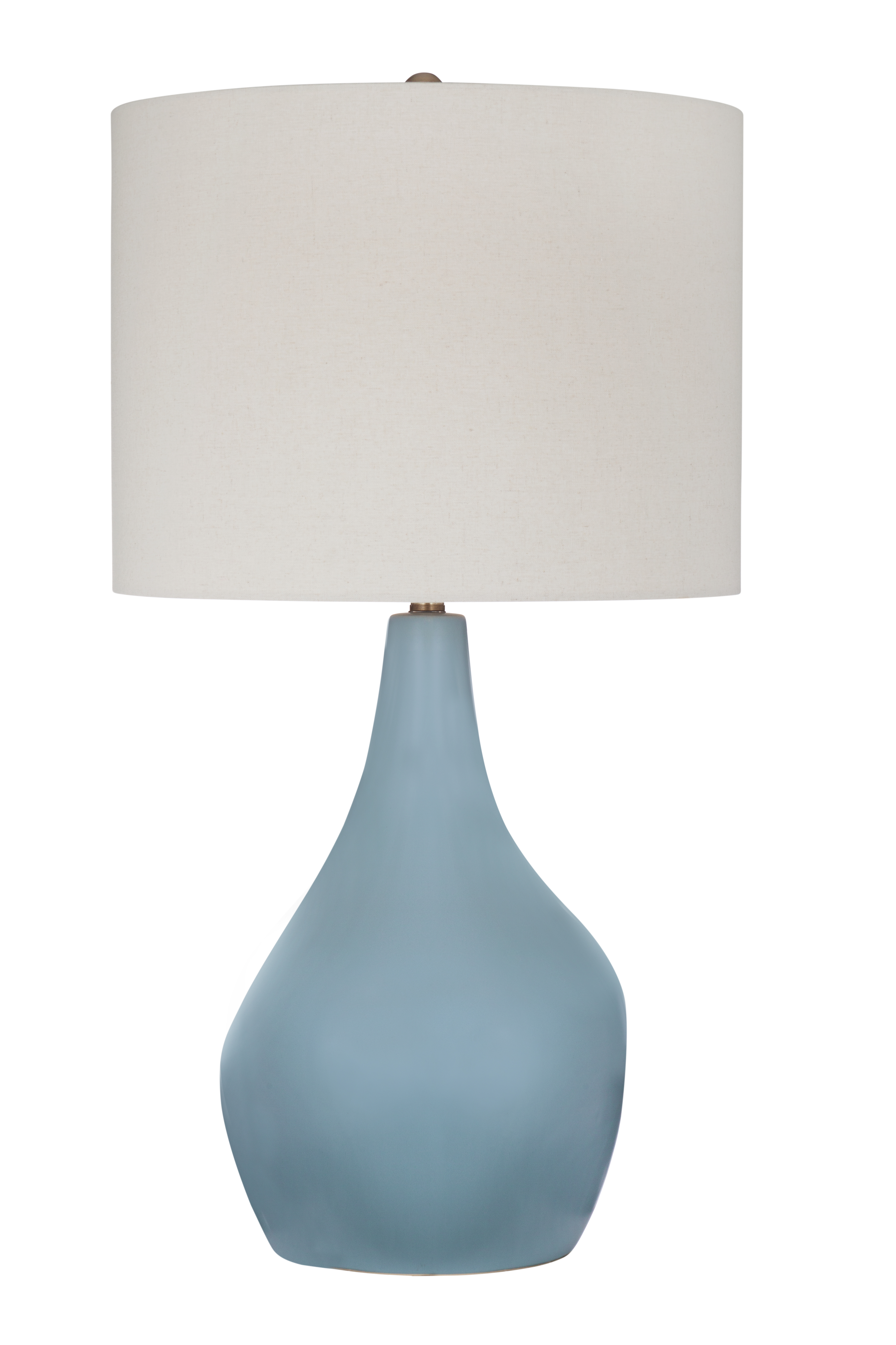 Bassett Mirror Rawlins Light Grey Blue Table Lamp