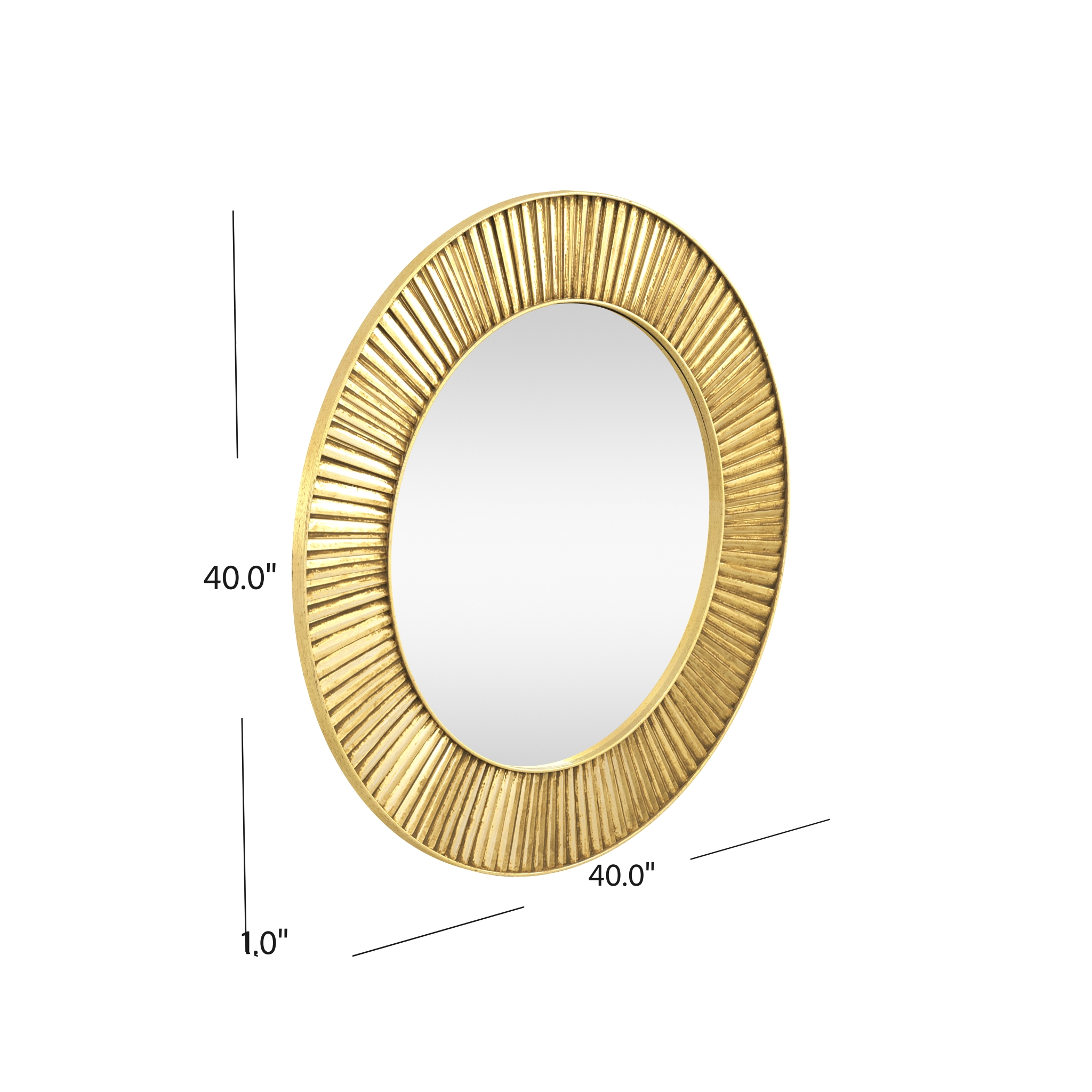 Bassett Mirror Midtown Gold Wall Mirror