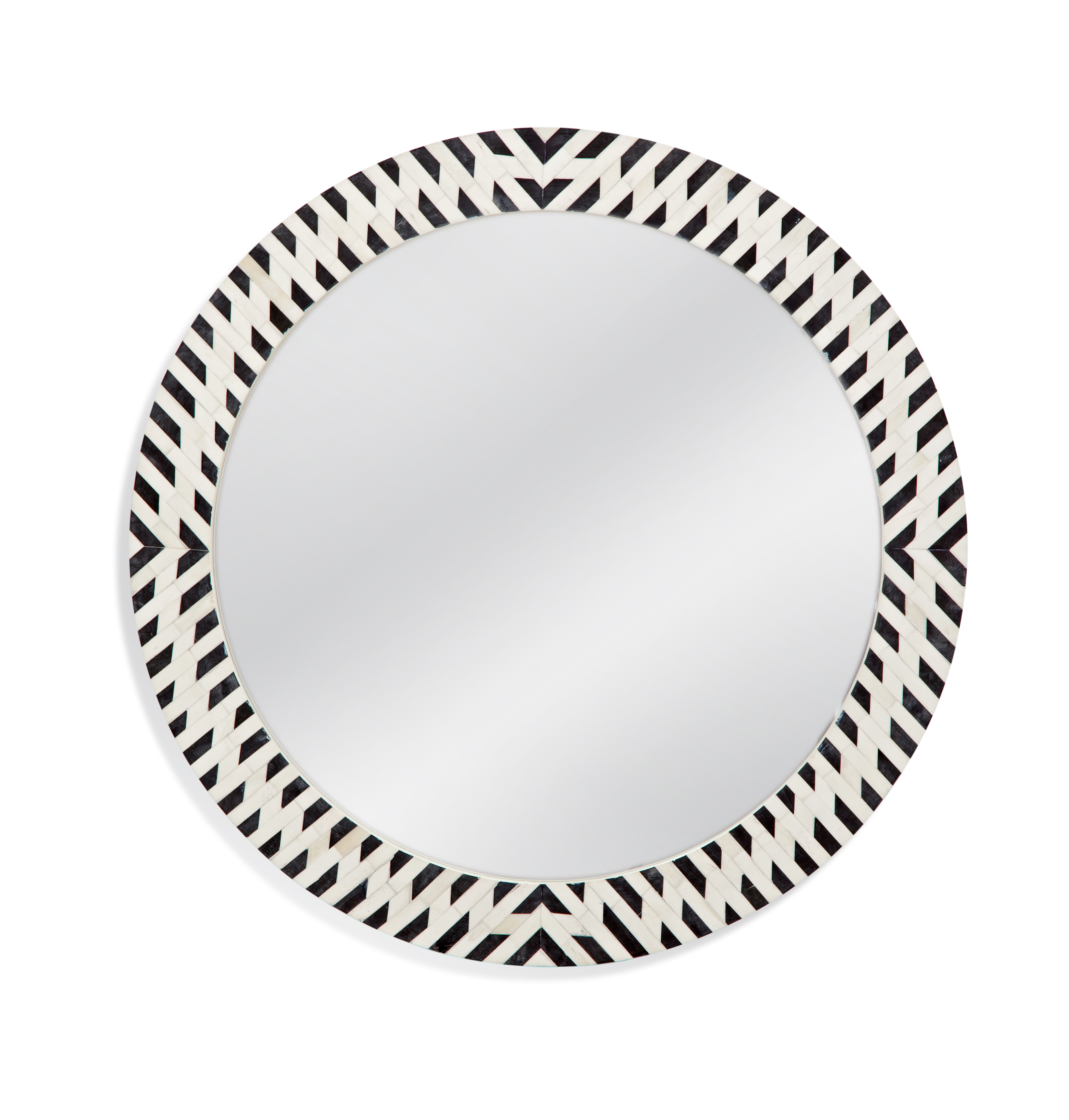 Bassett Mirror Joey Blue White Wall Mirror