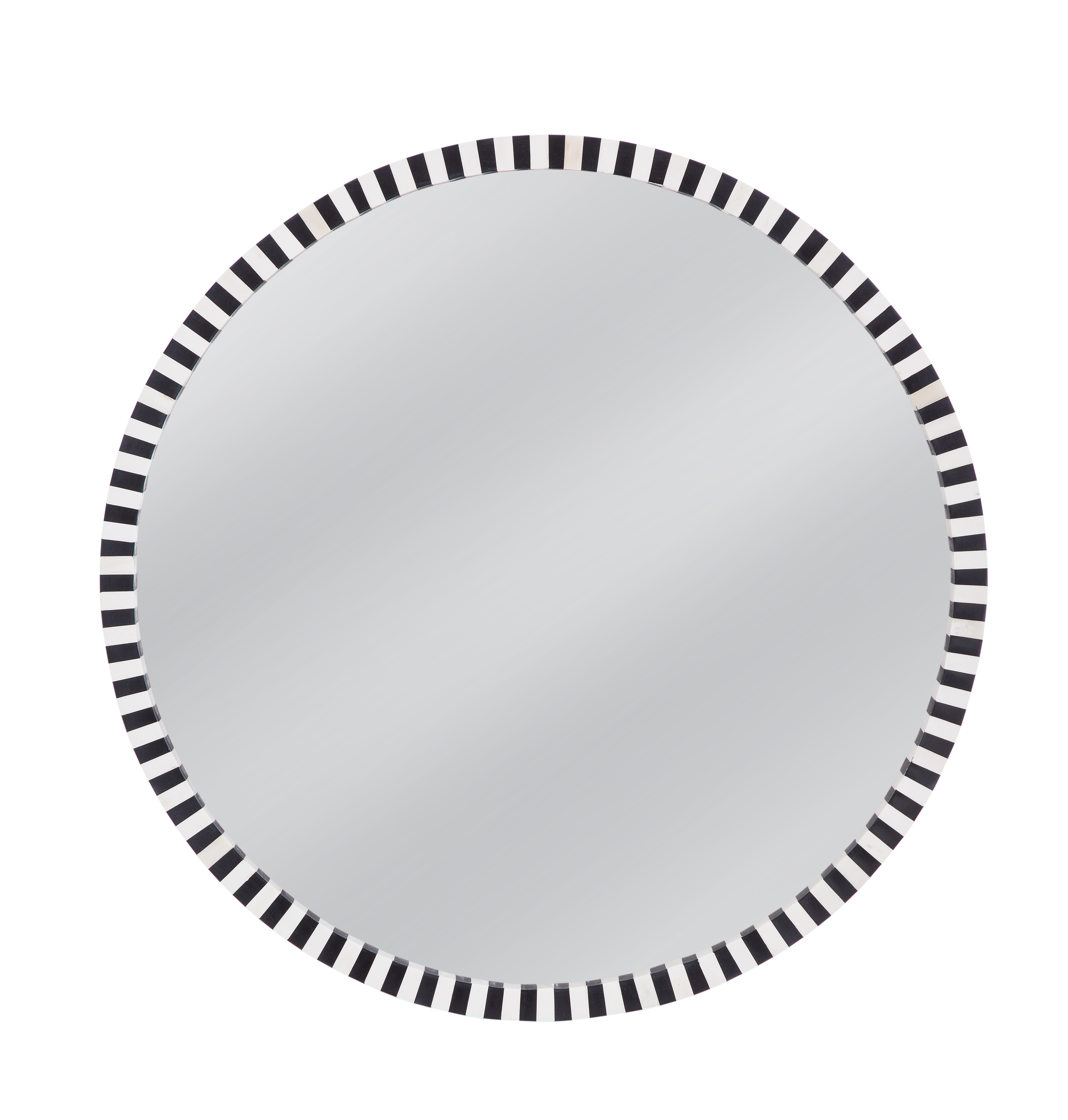 Bassett Mirror MacArdle Black Cream Wall Mirror