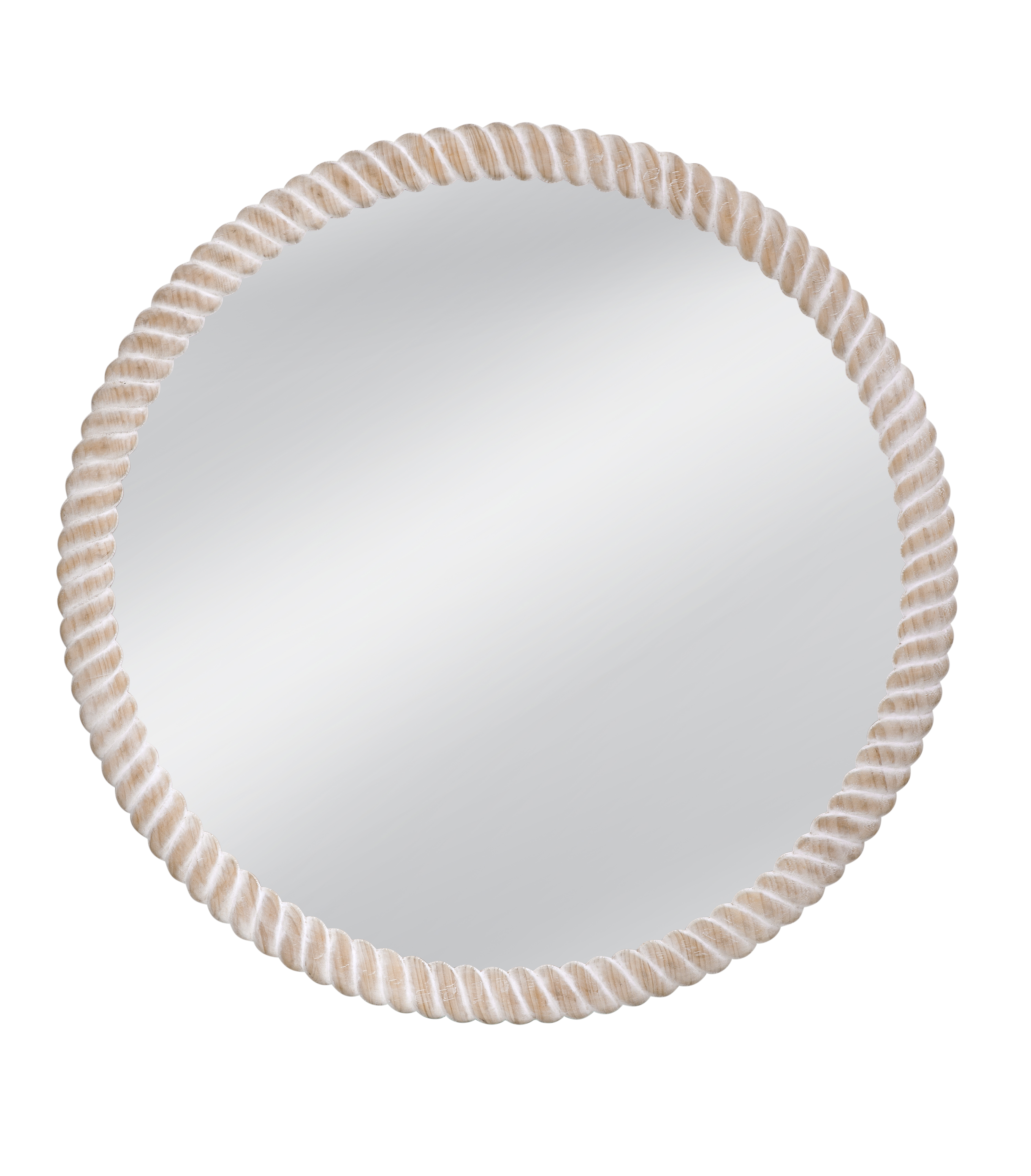Bassett Mirror Ely Weathered White Wall Mirror