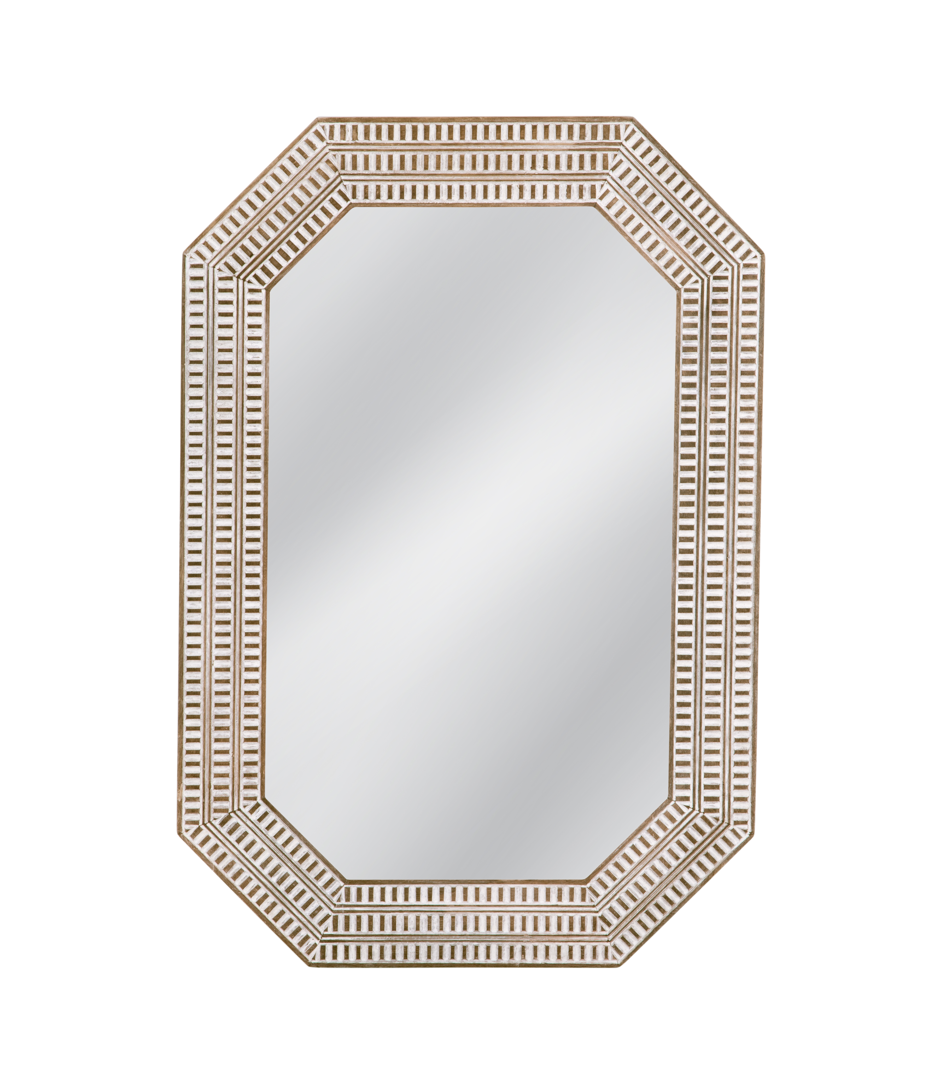 Bassett Mirror Michael White Washed Wall Mirror