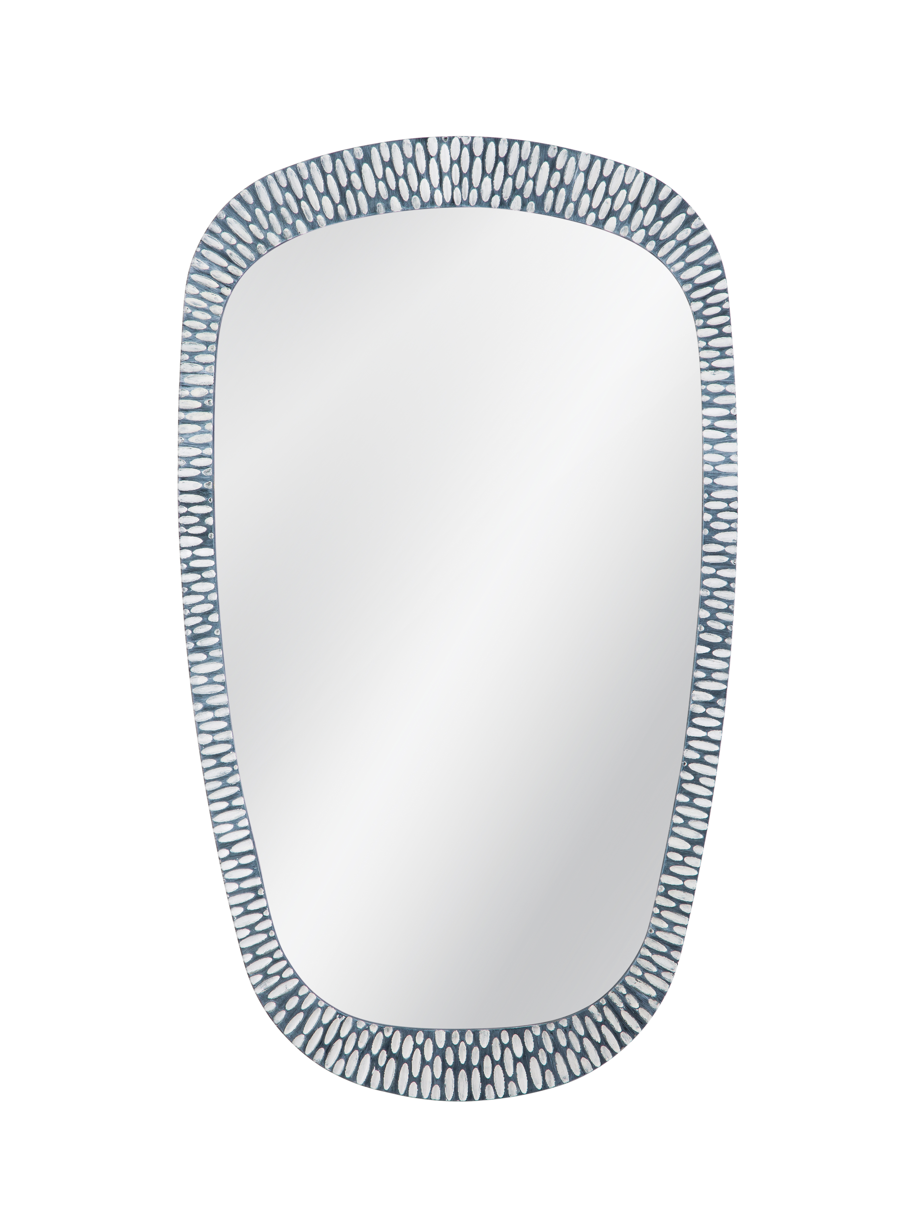 Bassett Mirror Maddox Distressed Gray Wall Mirror