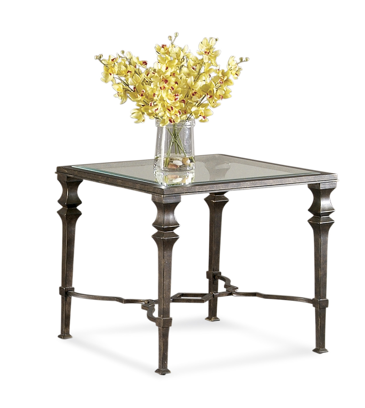 Bassett Mirror Lido Bronze Square End Table