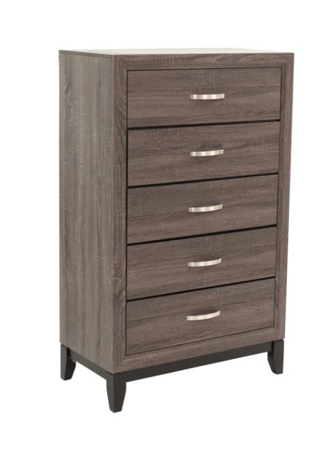 Poundex Foil Grey Solid Wood Chest